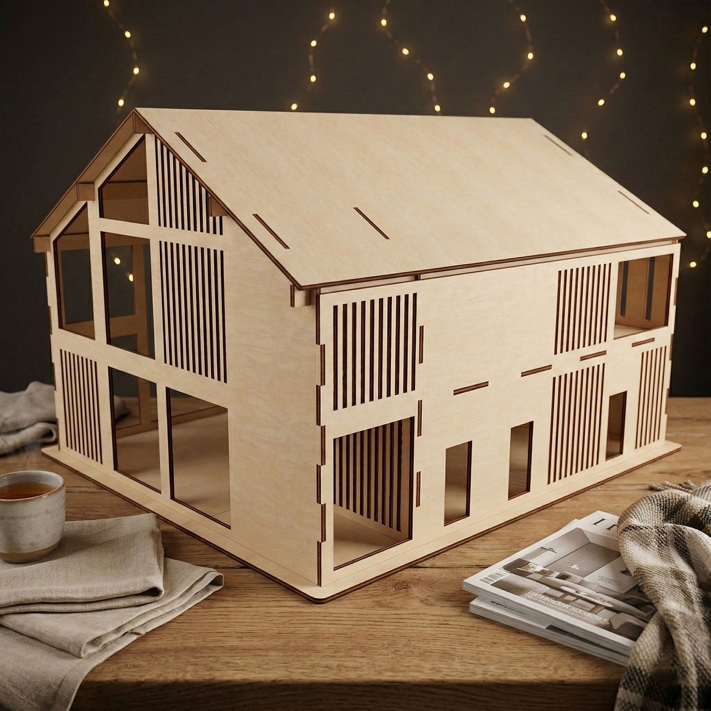 Two-Story Dollhouse - Building for Play and Display - Glowforge