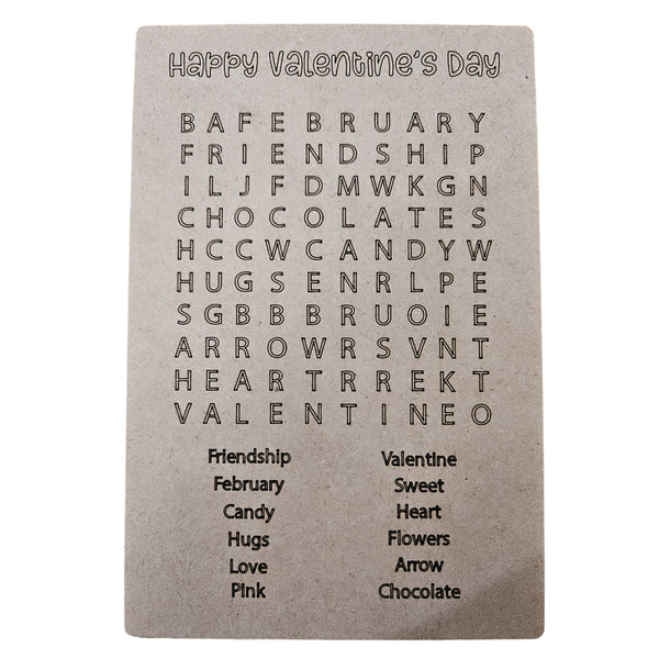 Valentine's Day Word Search for Kids #1 – Glowforge Shop