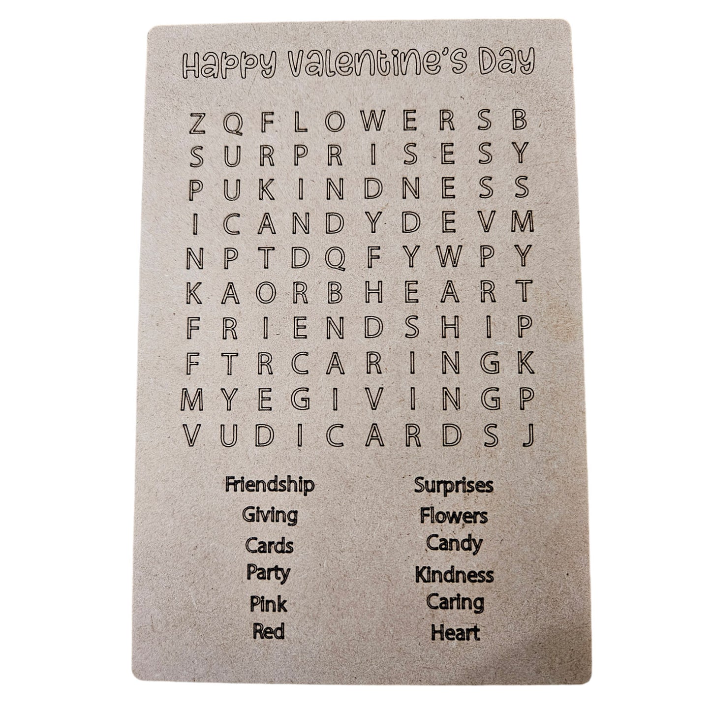 Valentine's Day Word Search for Kids #3