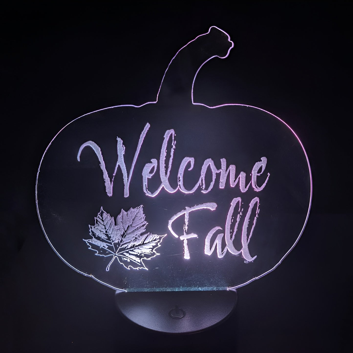 Welcome Fall LED Nightlight Insert - Glowforge