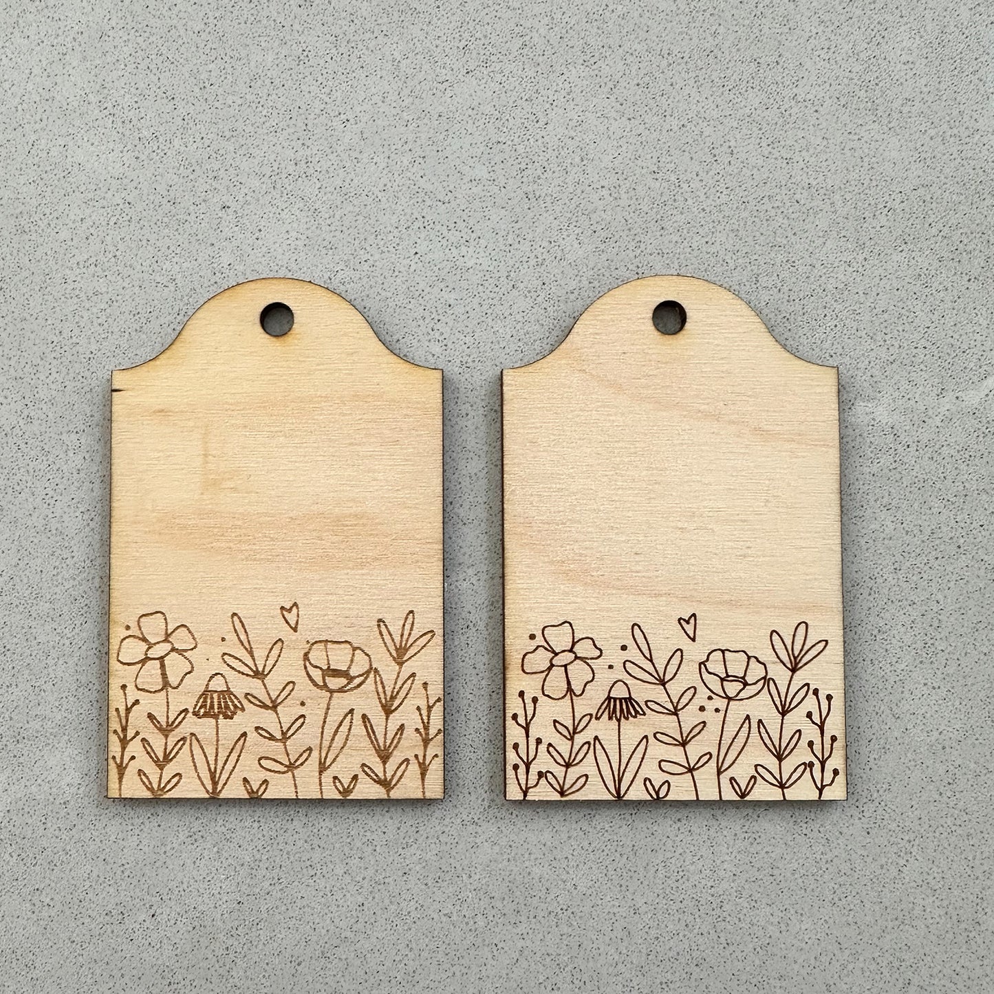 Wildflower Gift Tag (Set of 2) - Glowforge