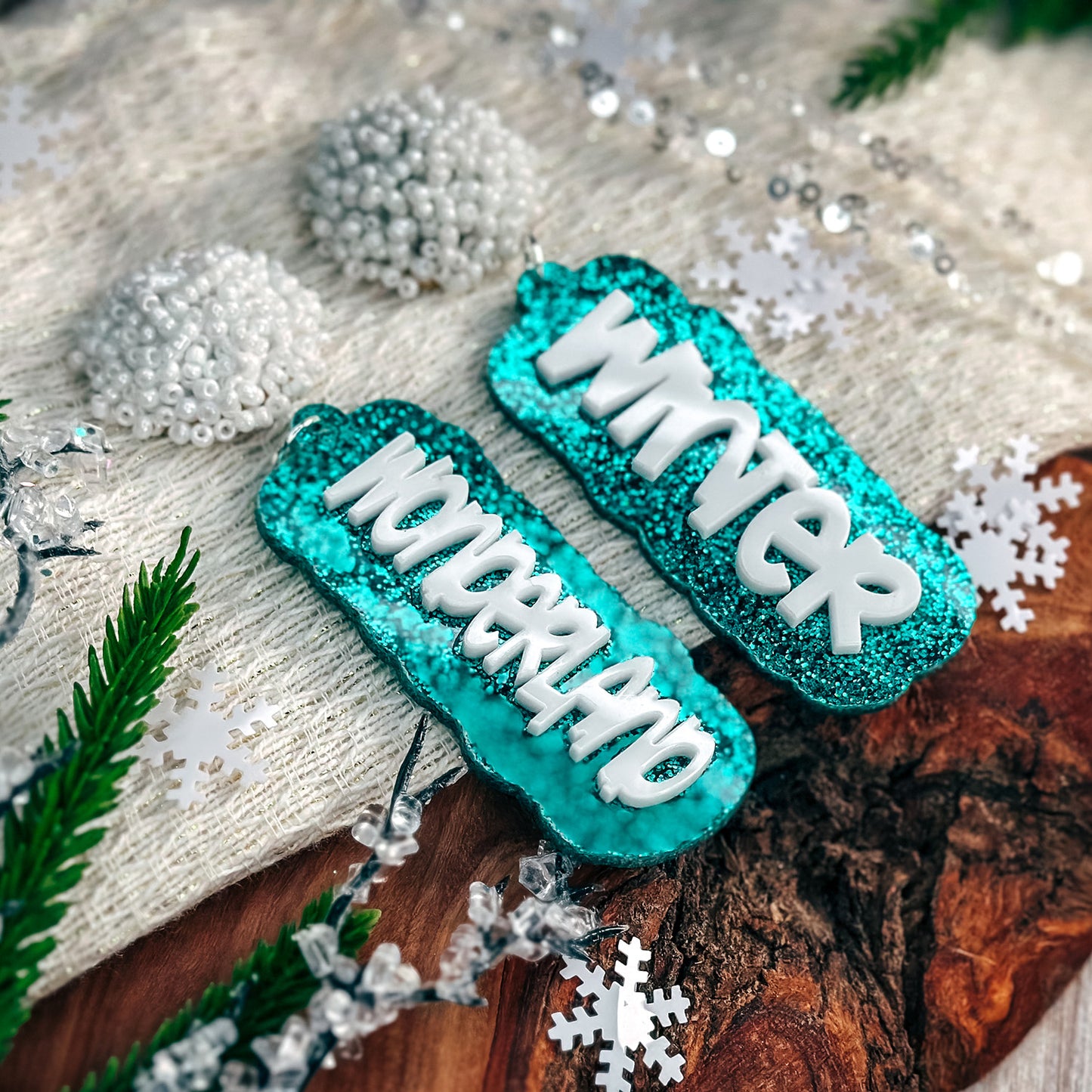 Winter Wonderland Layered Statement Earrings - Glowforge