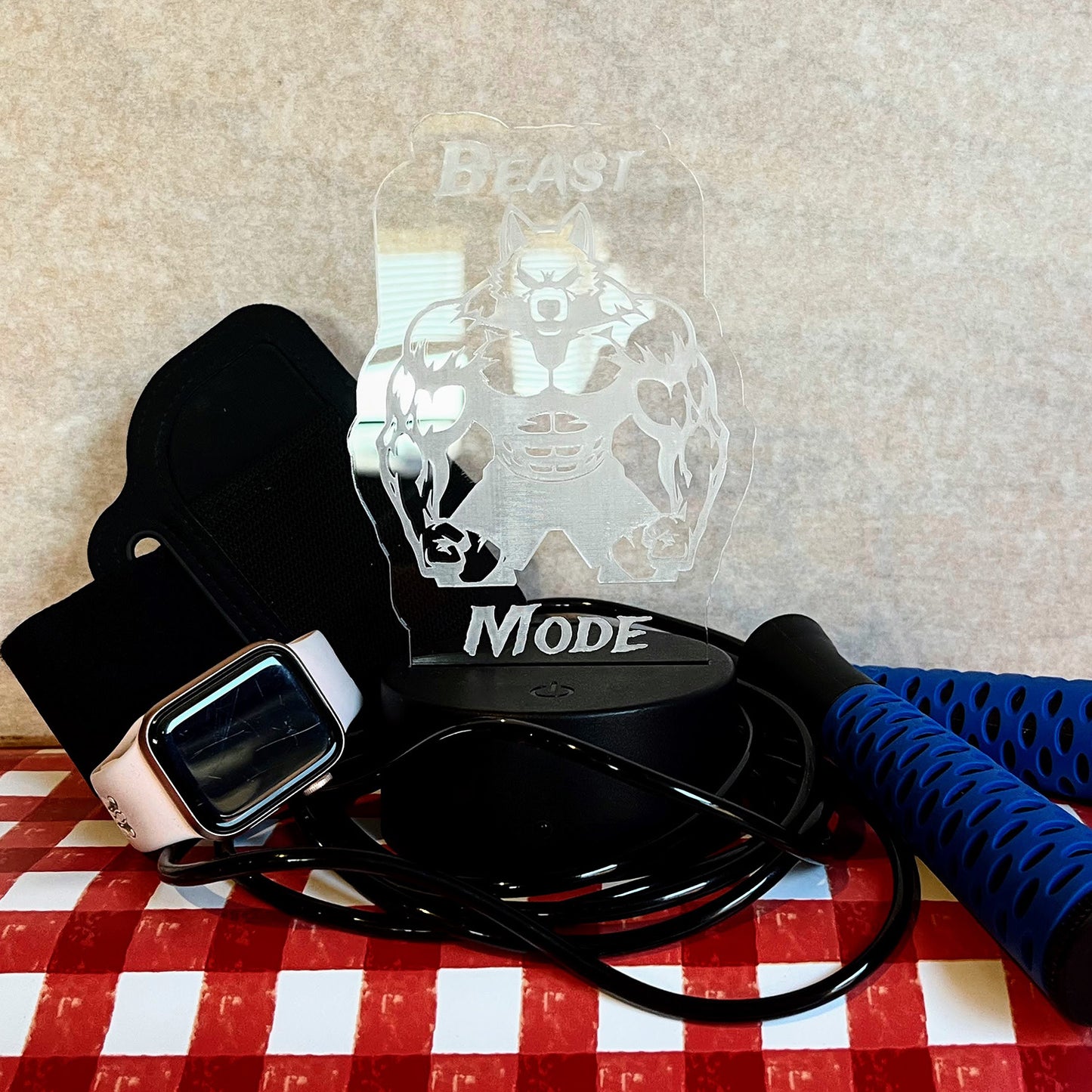 Wolf Beast Mode LED Nightlight Insert - Glowforge