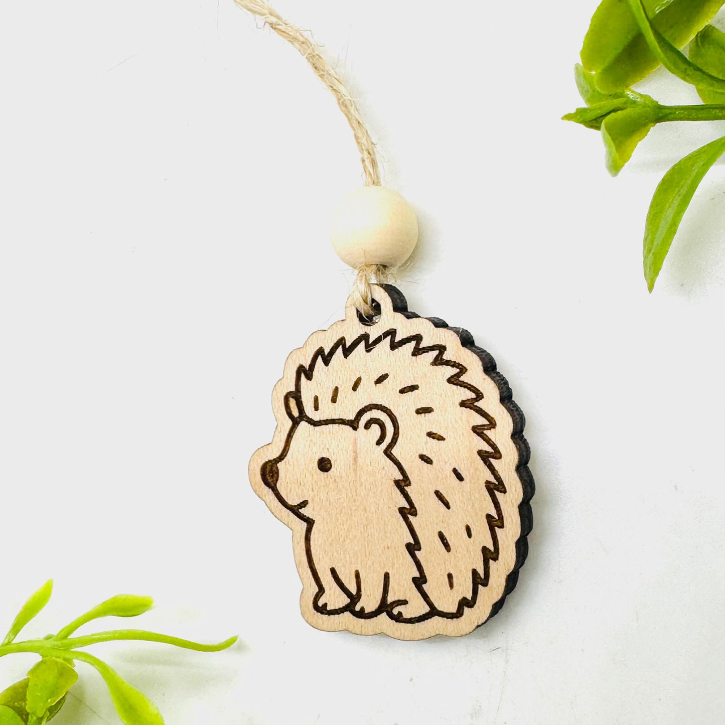 Woodland Creature Car Charm - Porcupine or Hedgehog - Glowforge