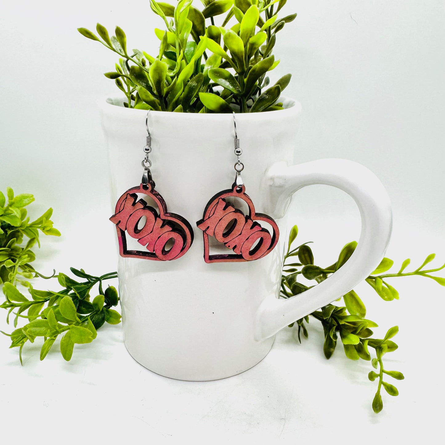 XOXO Heart Earrings - Glowforge
