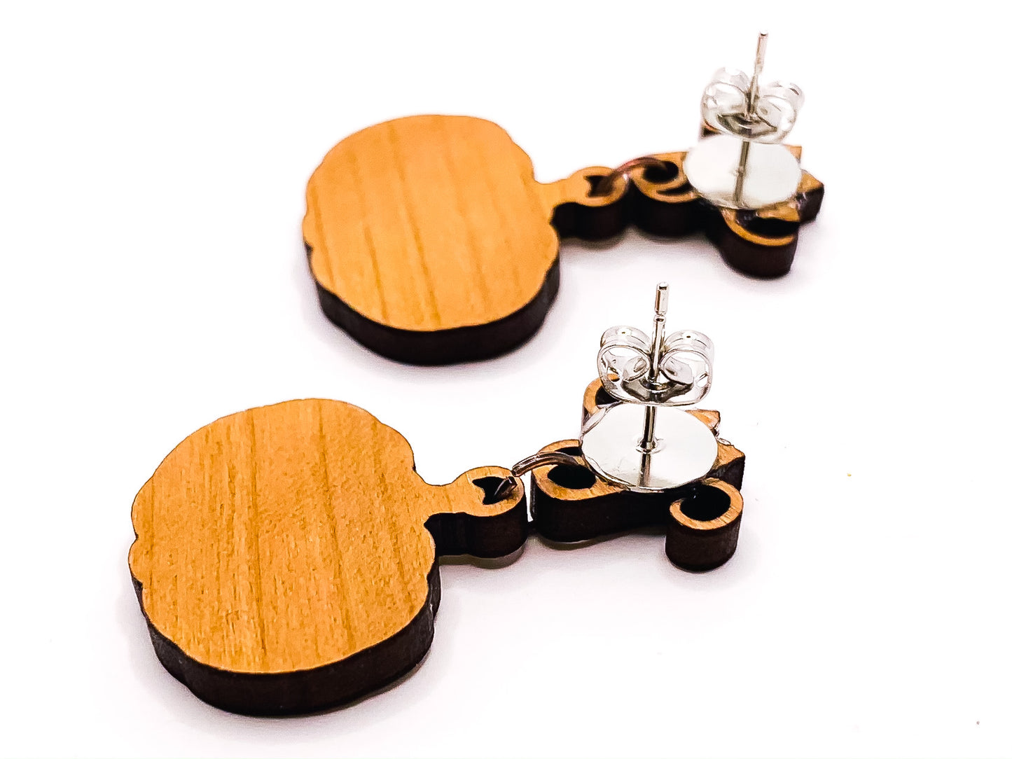 Dangling Pumpkin Studs