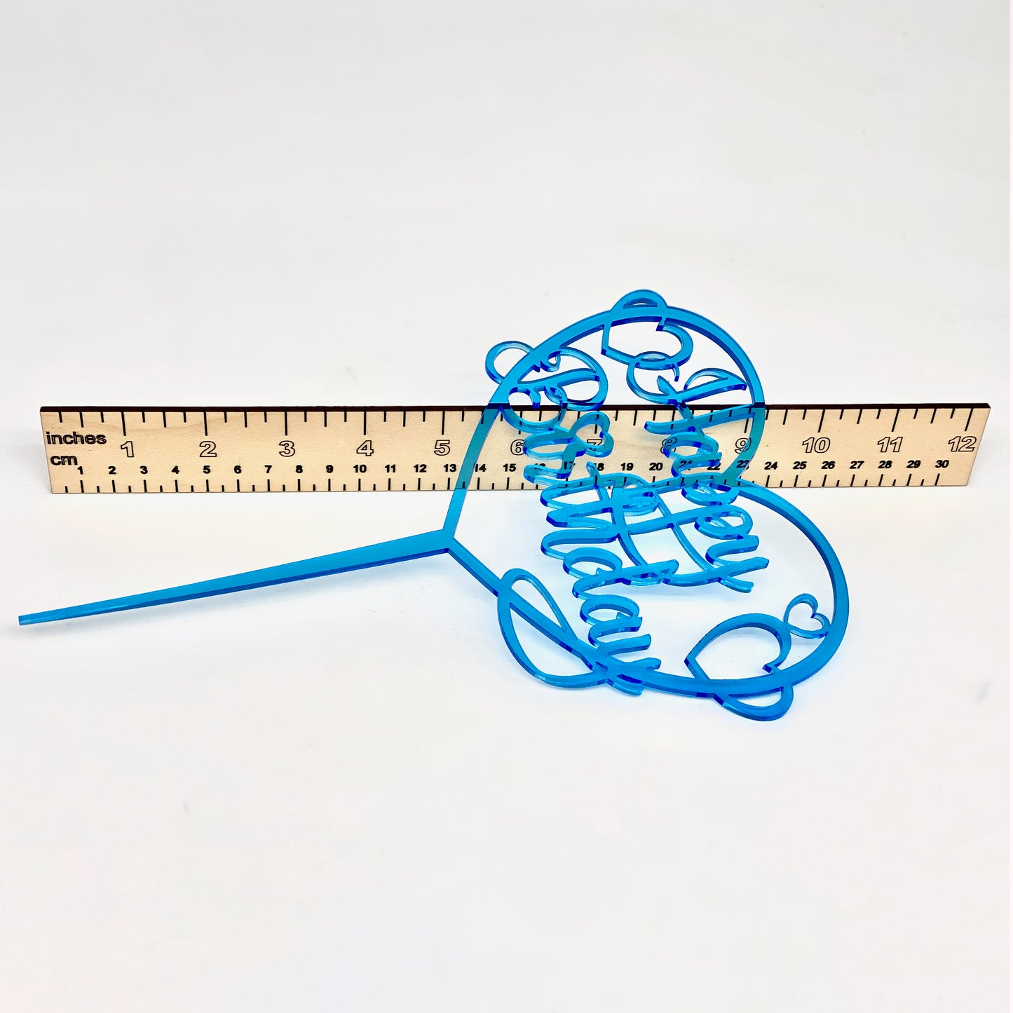 Happy Birthday Hearts Cake Topper