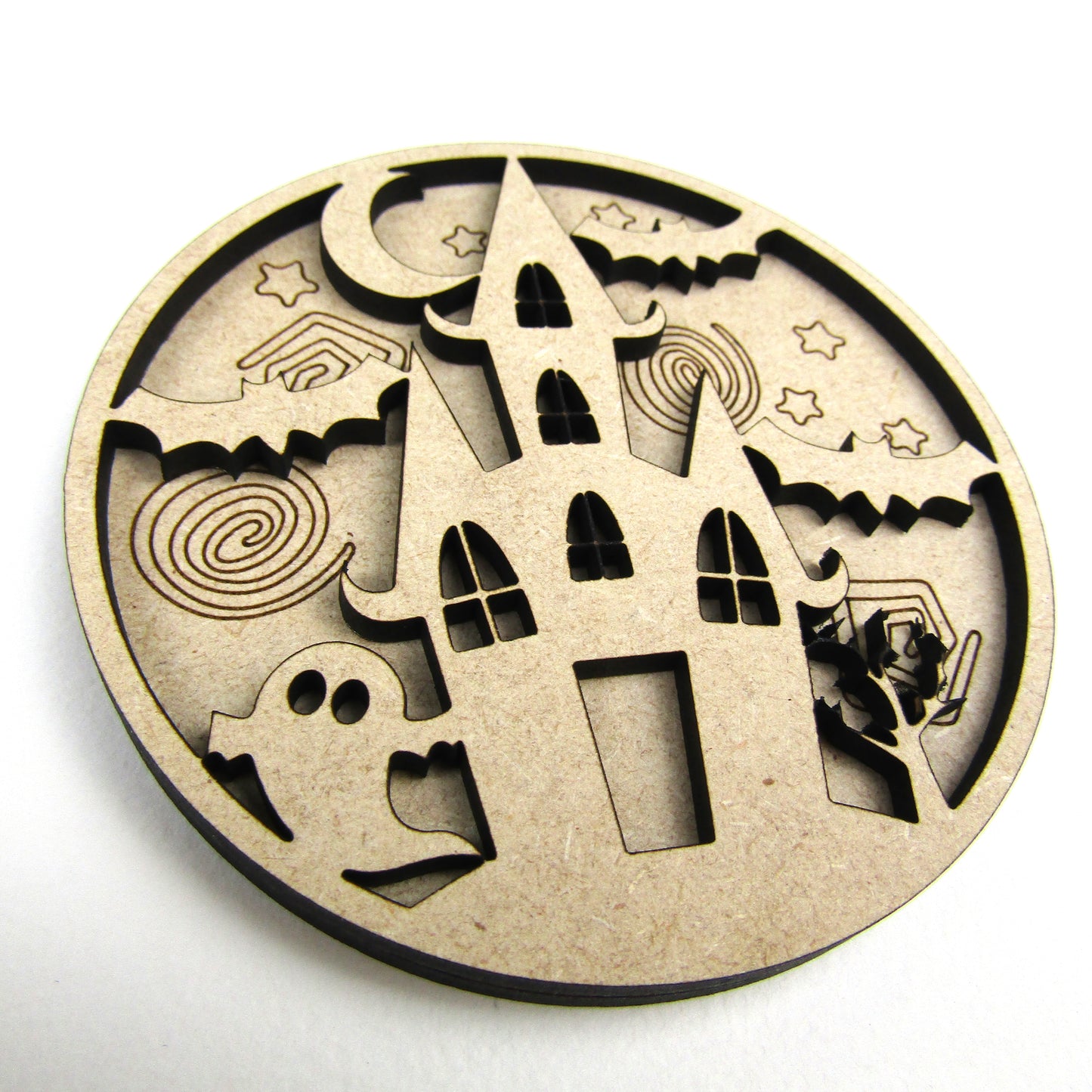 Haunted House Layered Spooky Sign