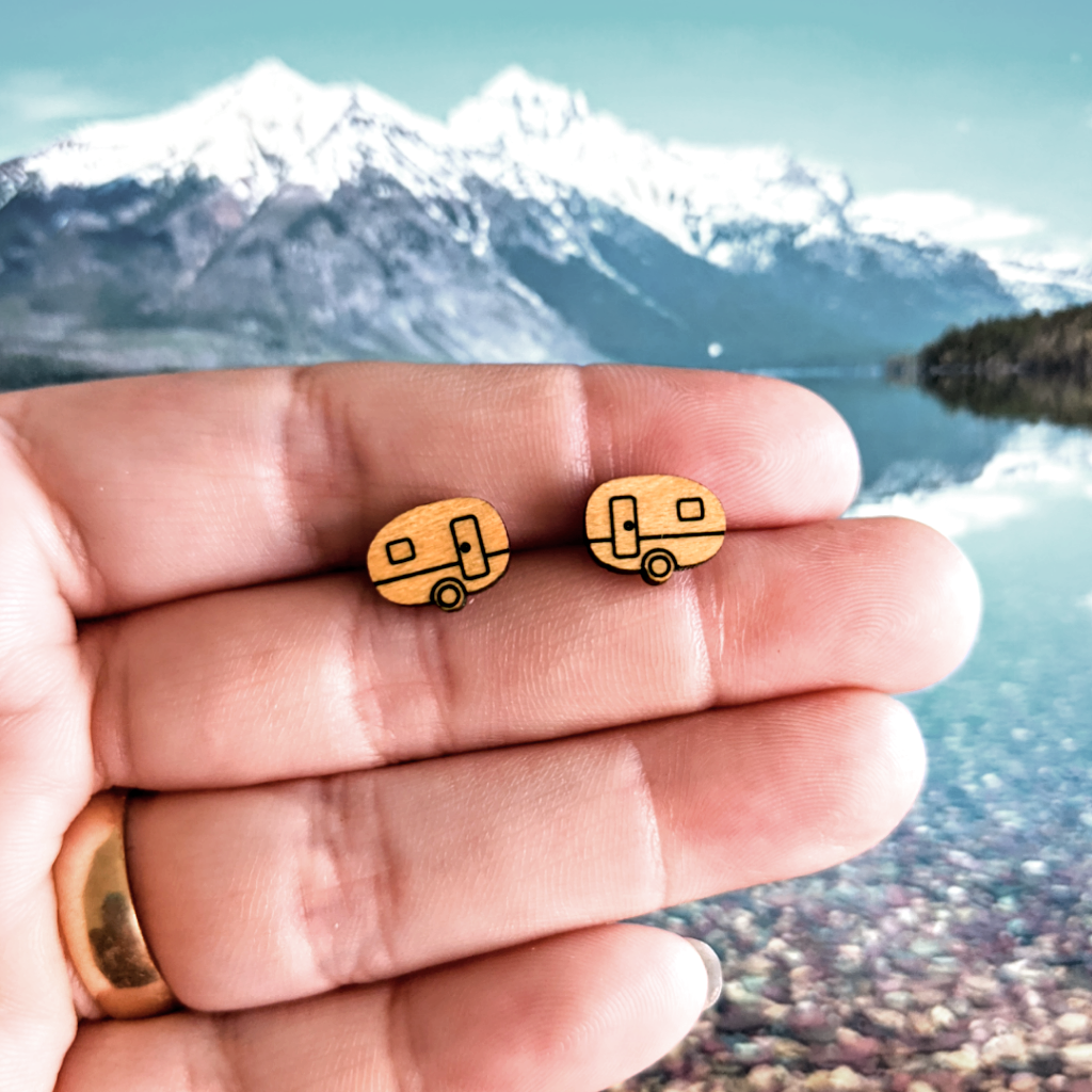 Happy Camper Studs