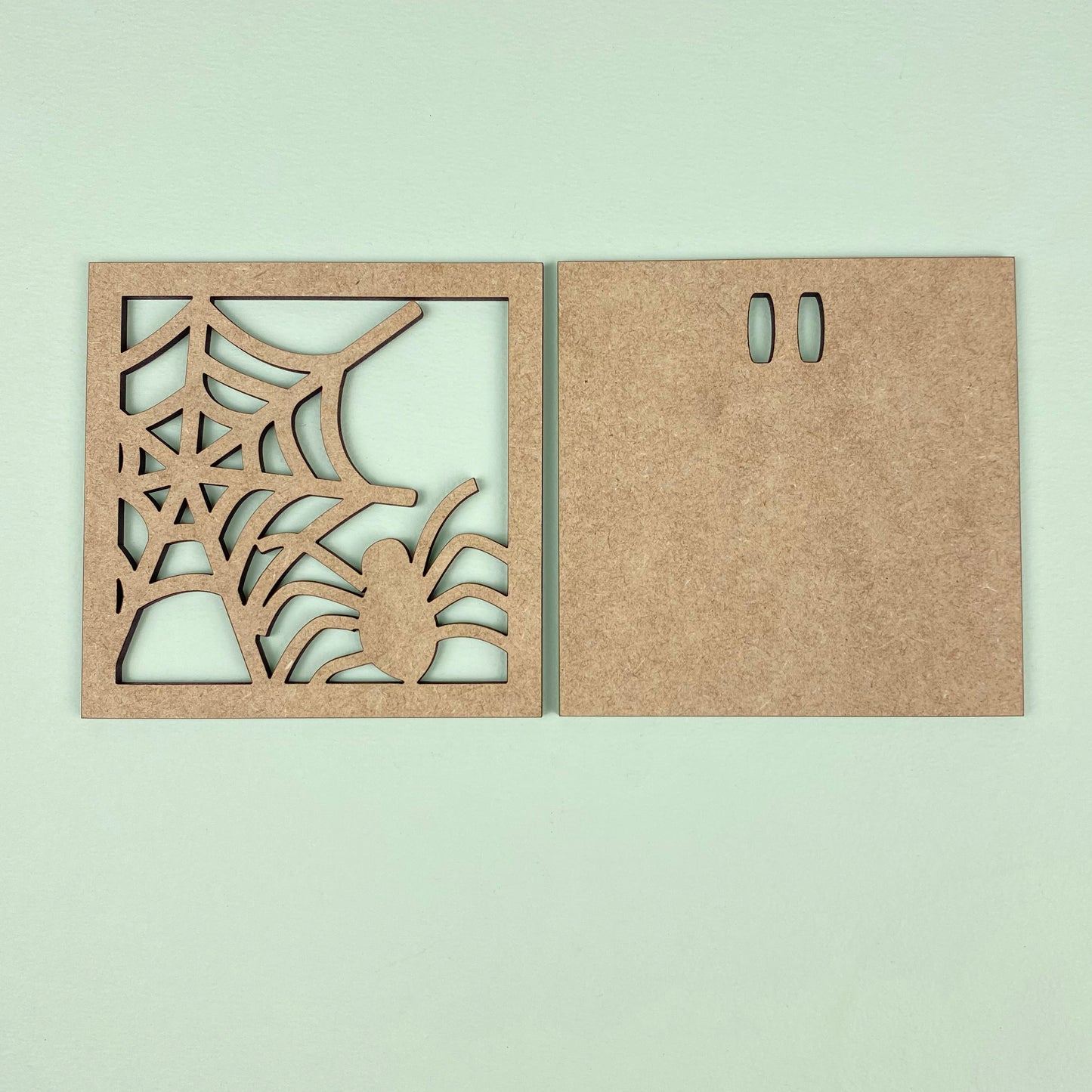 Halloween Spider and Web Layered Art Frame