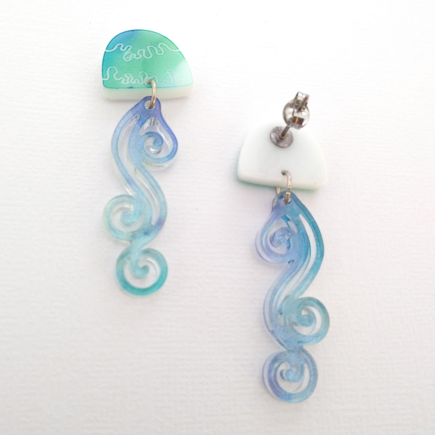 Swirl Jellyfish Earrings (Set of 2)