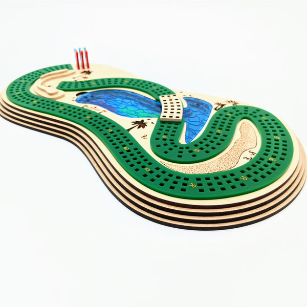 Tropical Golf Cribbage Board – Glowforge Shop