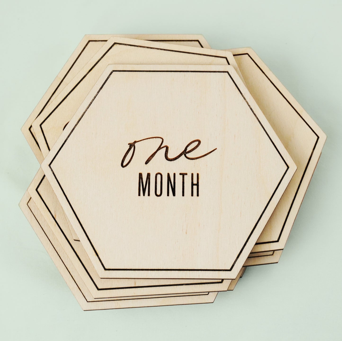 Monthly Baby Milestone Decorative Signs (Set of 12)
