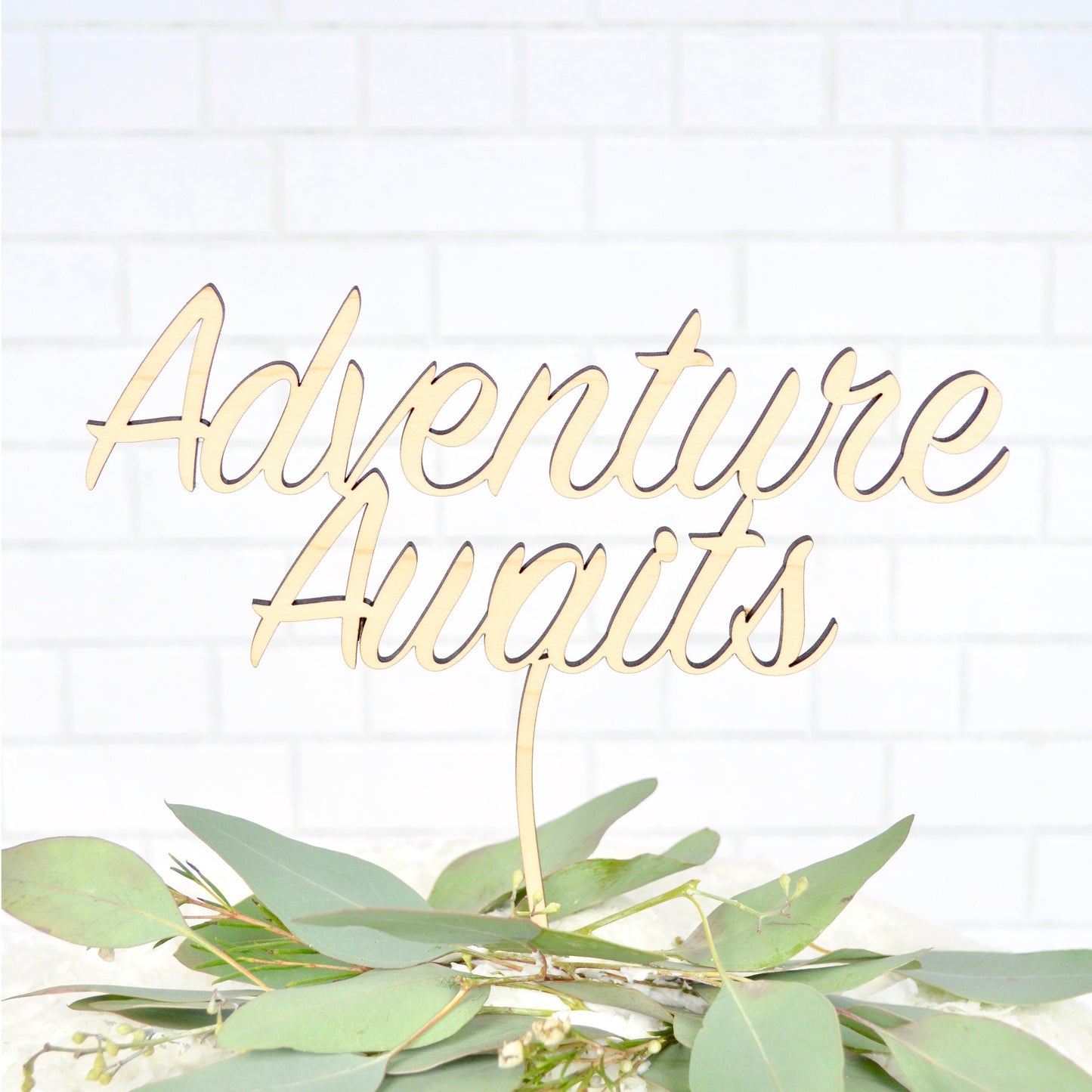 Adventure Awaits Dessert Topper