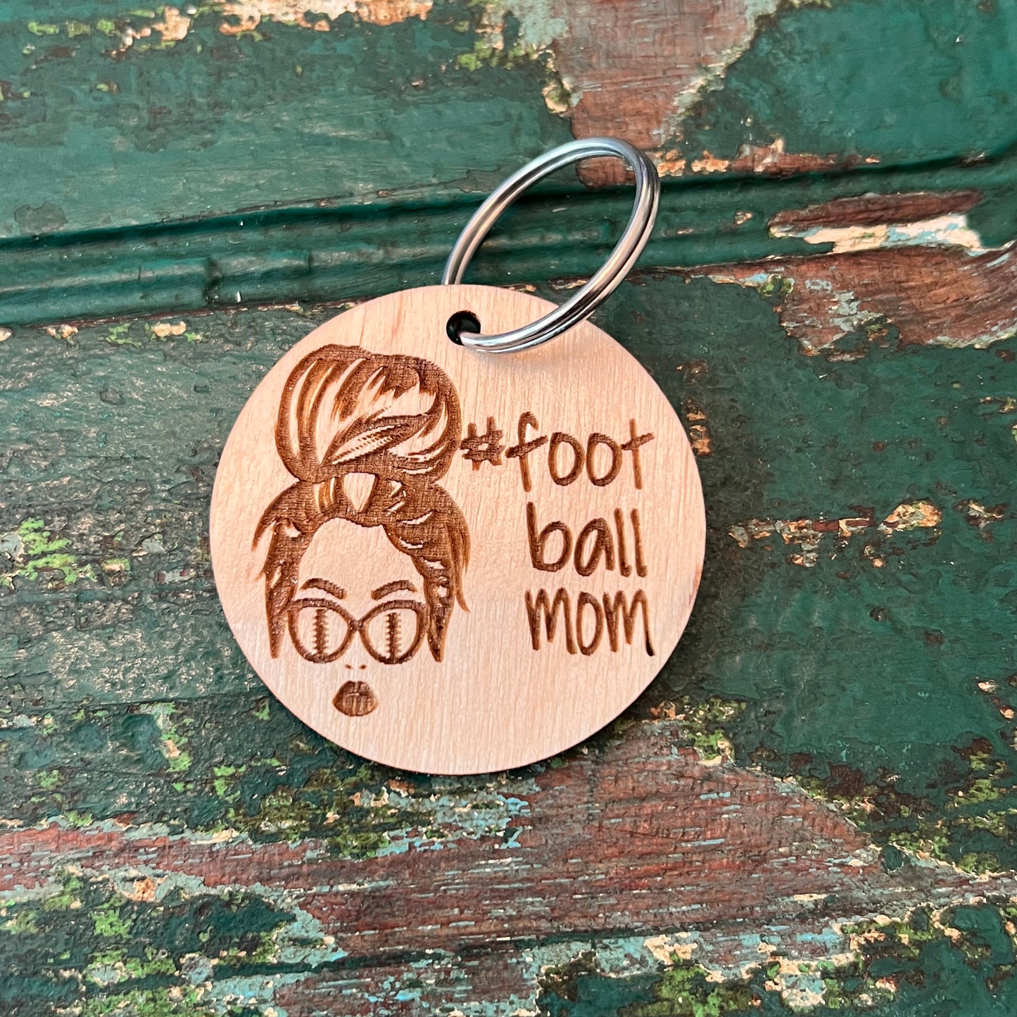 #Footballmom Keychain