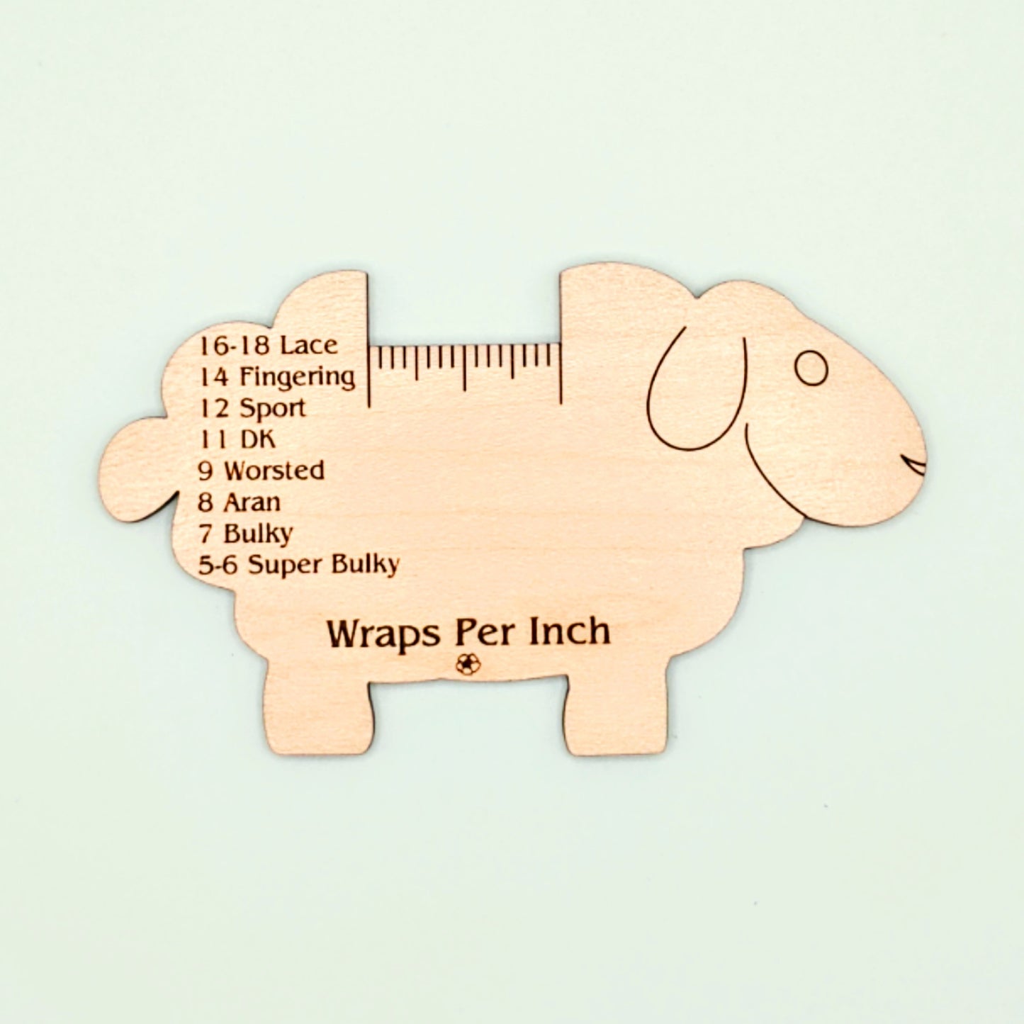 Sheep Wraps Per Inch Gauge