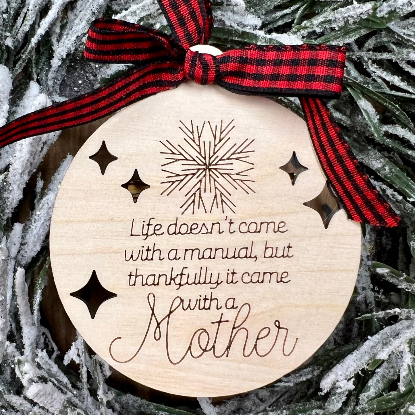 Mother Christmas Ornament Easy Score and Cut Gift