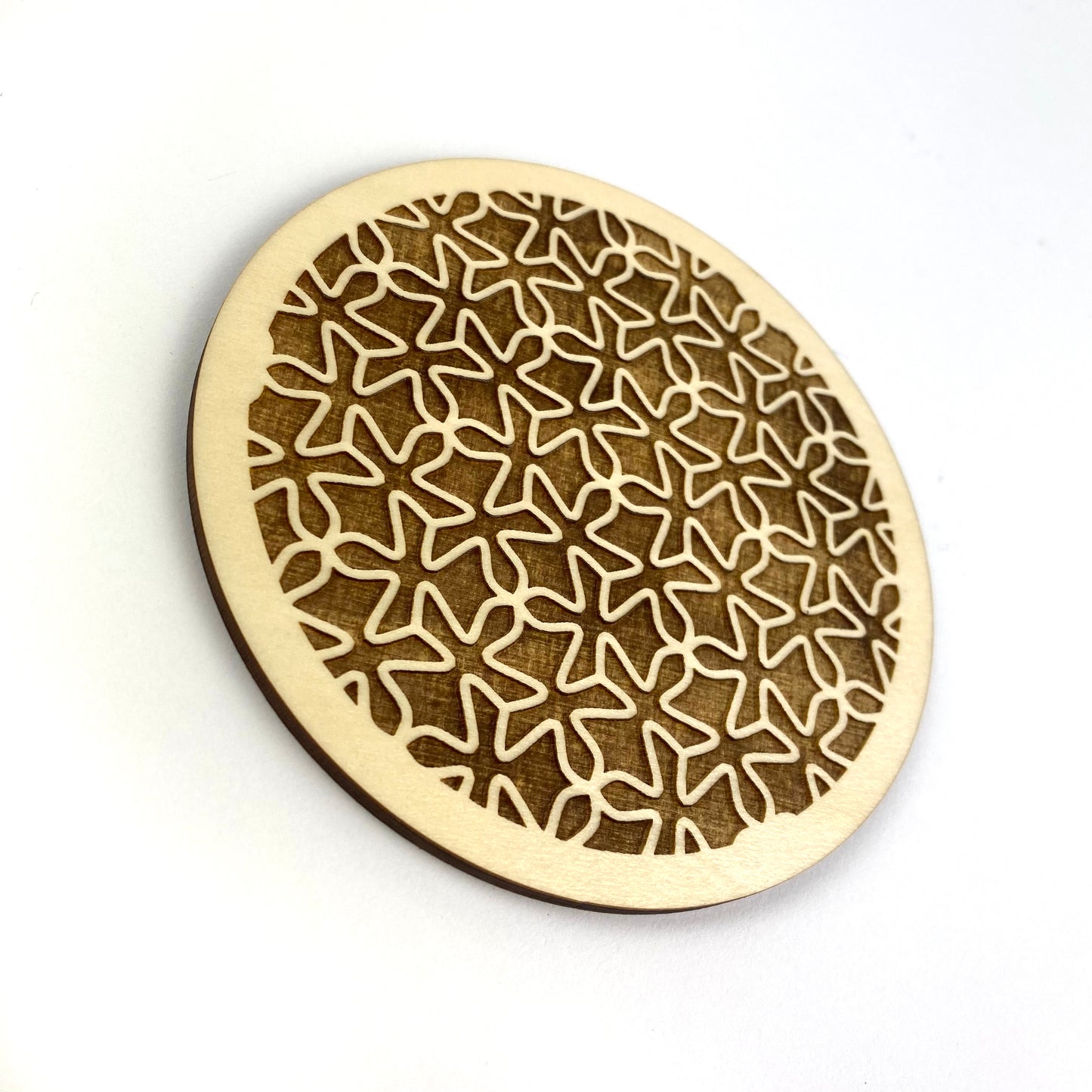 Escheresque Dancing Angels on a Coaster