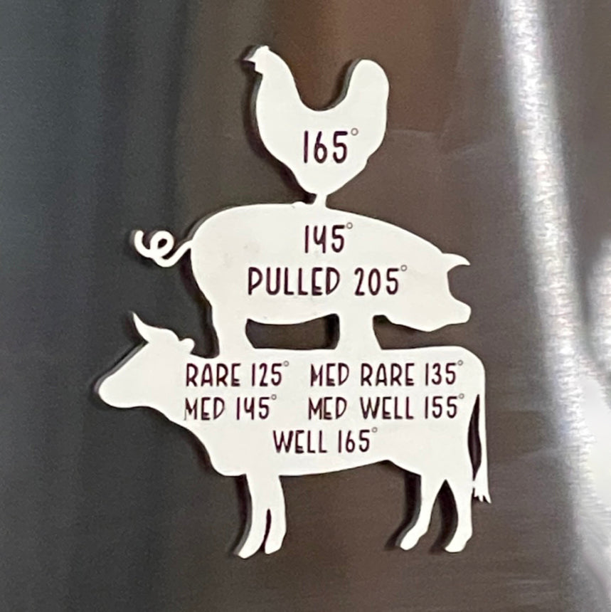 BBQ Meat Temp Grill Magnet