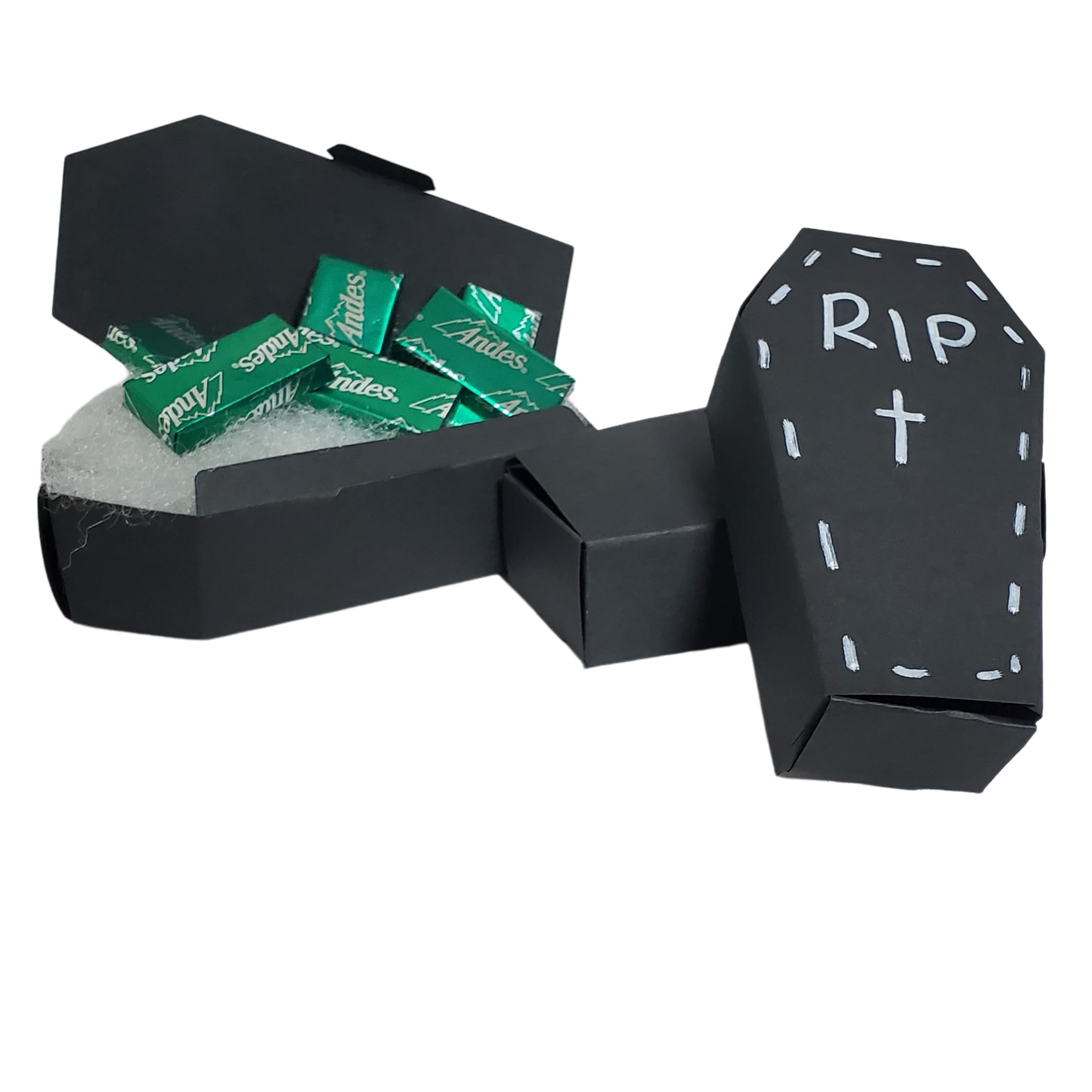 Halloween Gothic Toe Pincher Coffin Candy Gift Box