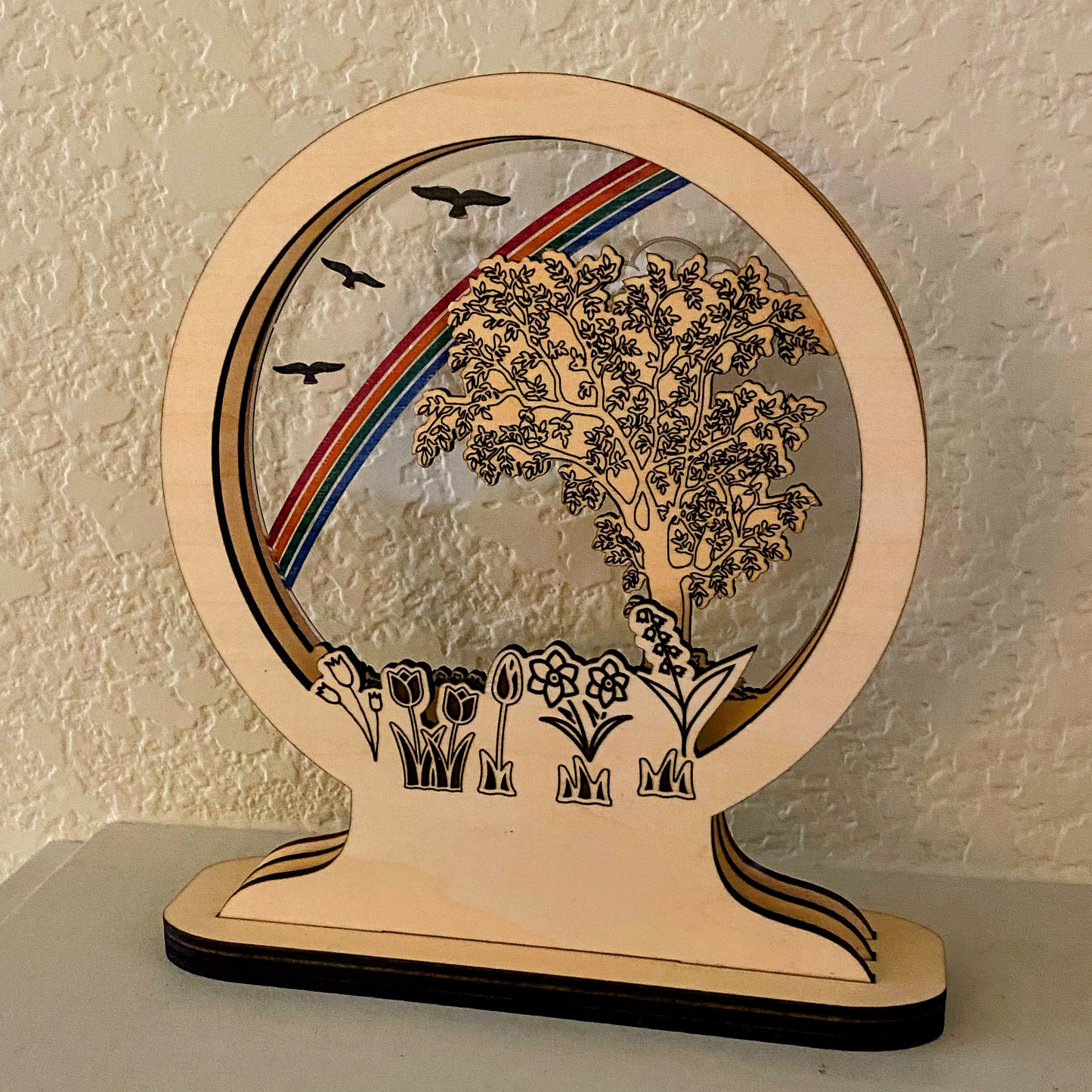 Spring Days Layered Window Picture