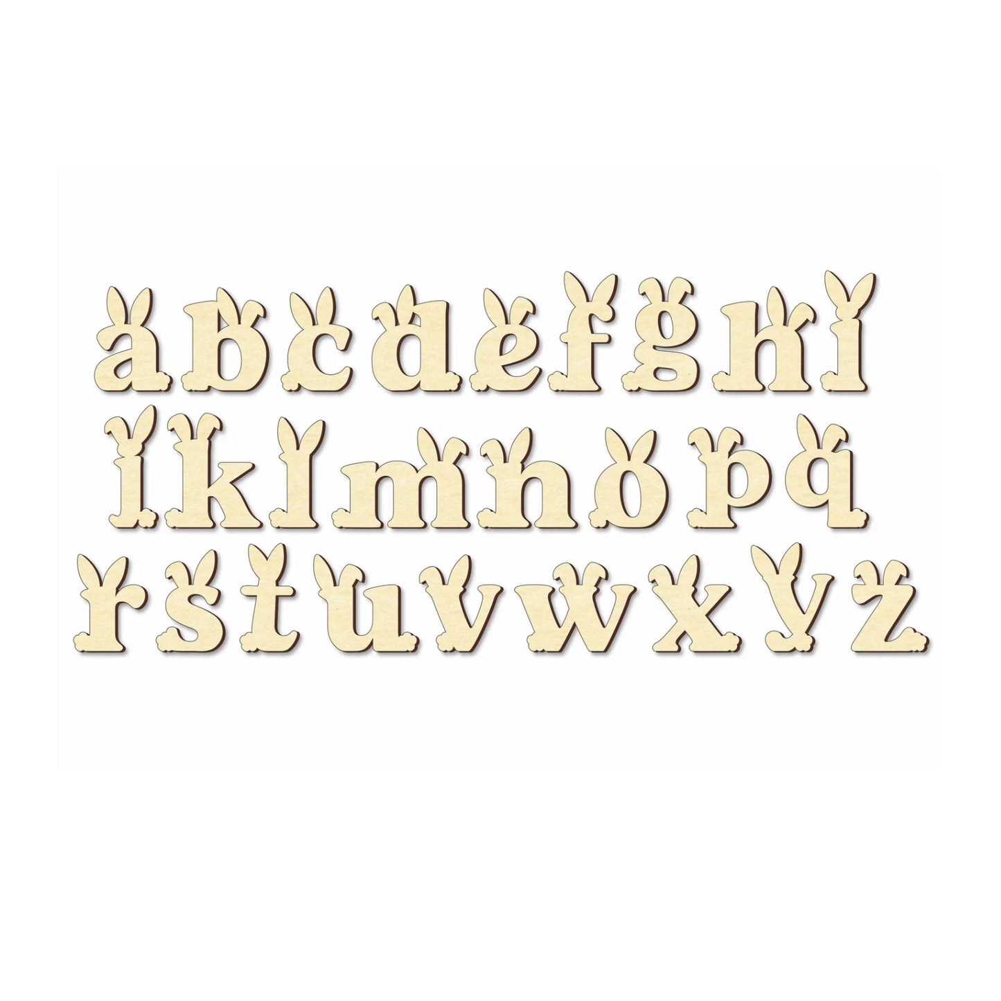 Bunny Alphabet Letter Cutouts