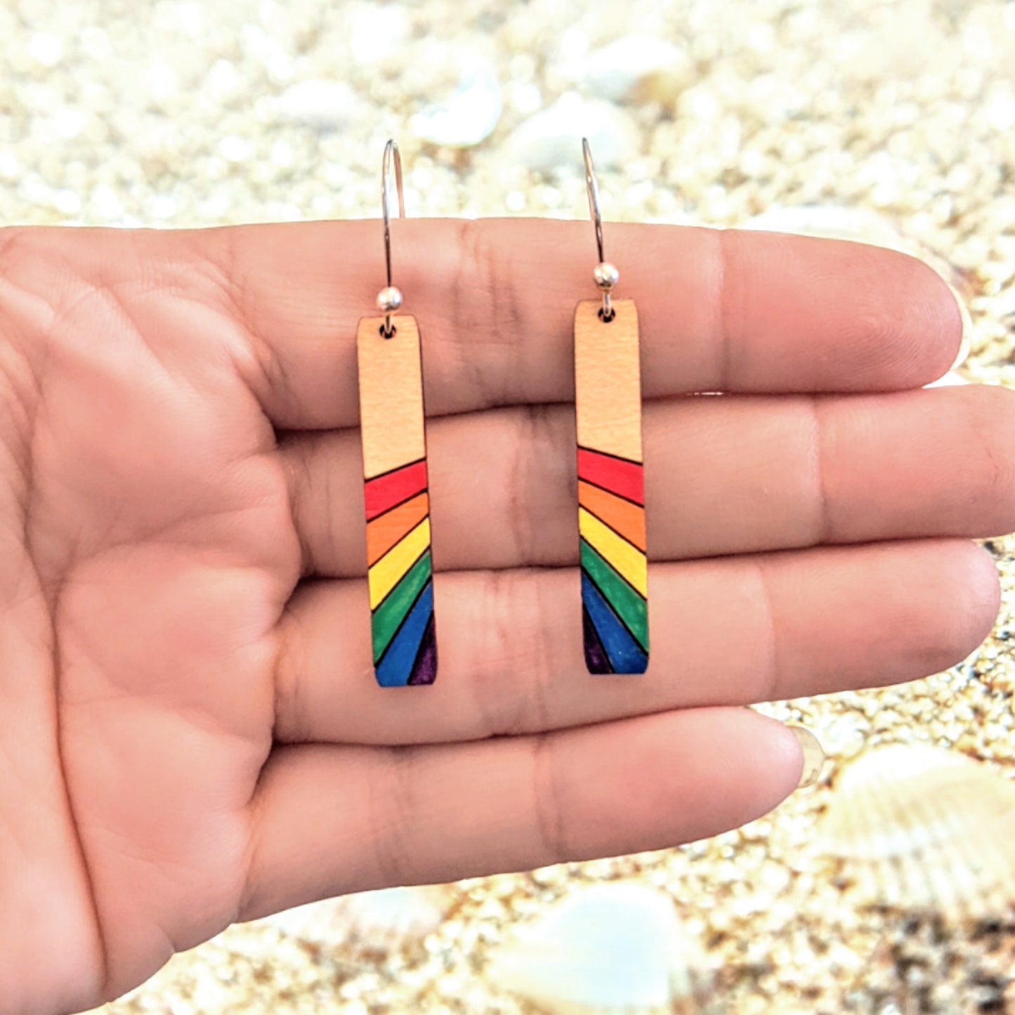 Geometric Line Earrings