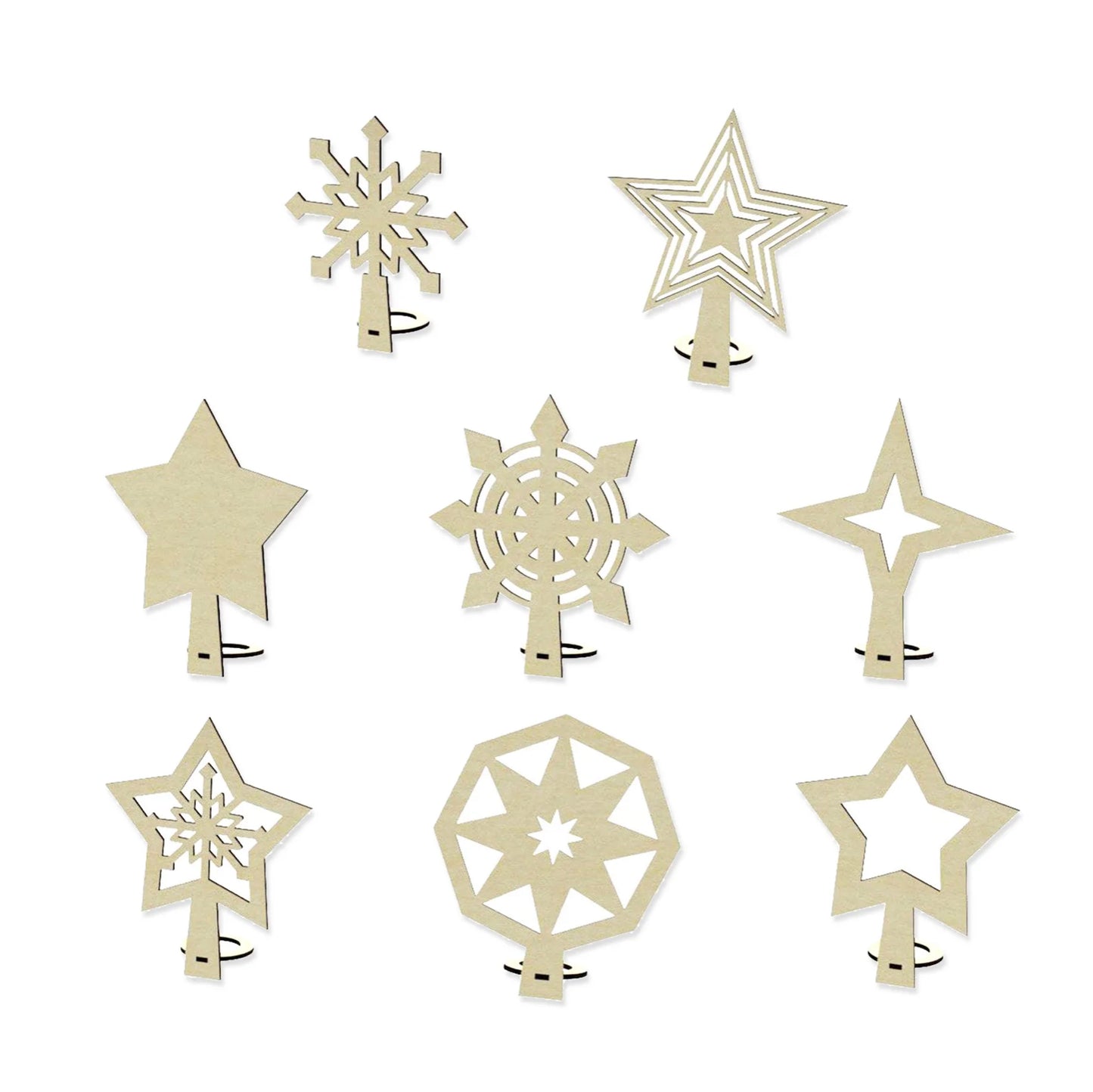 Christmas Tree Toppers (Set of 8 )