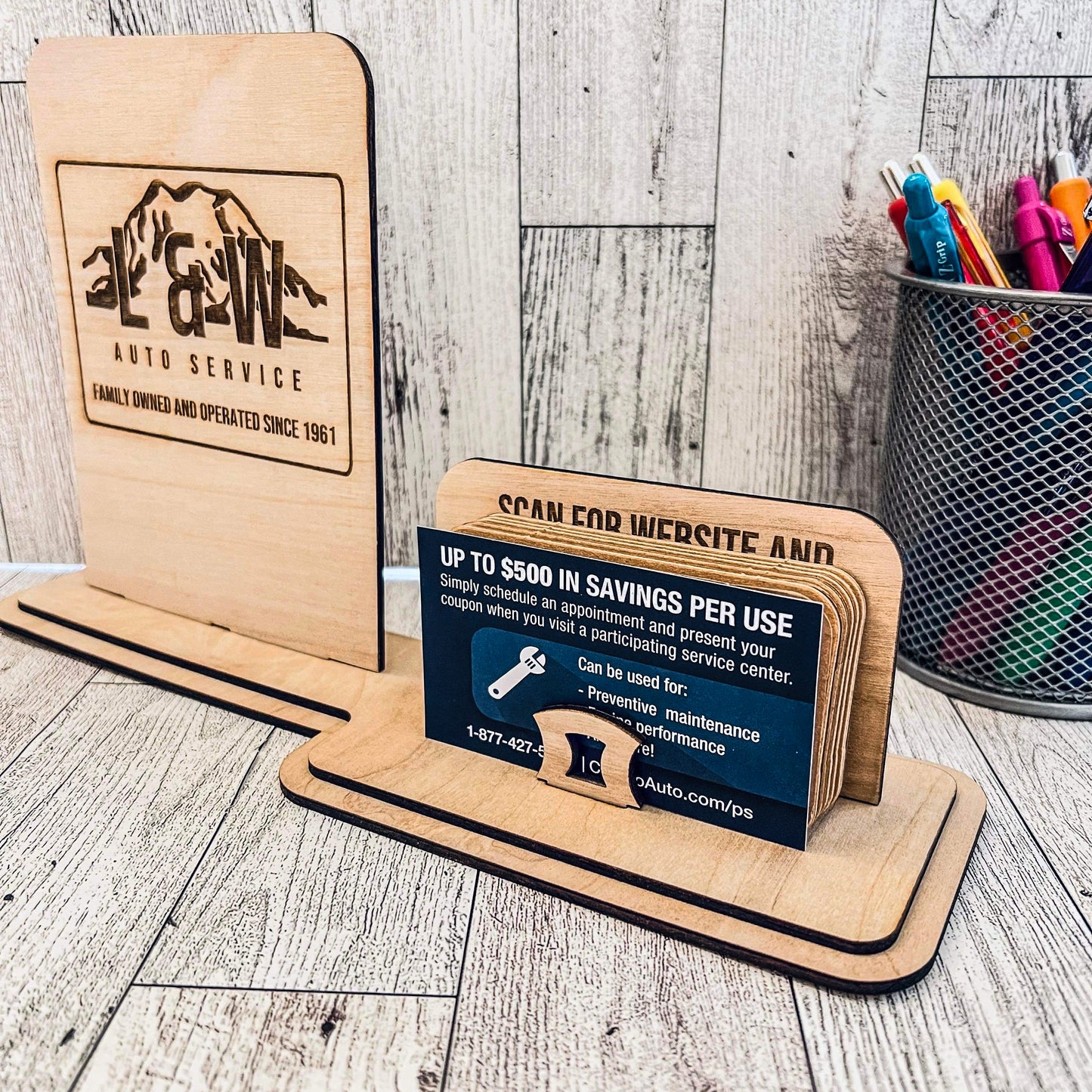 Business Card - Services Display