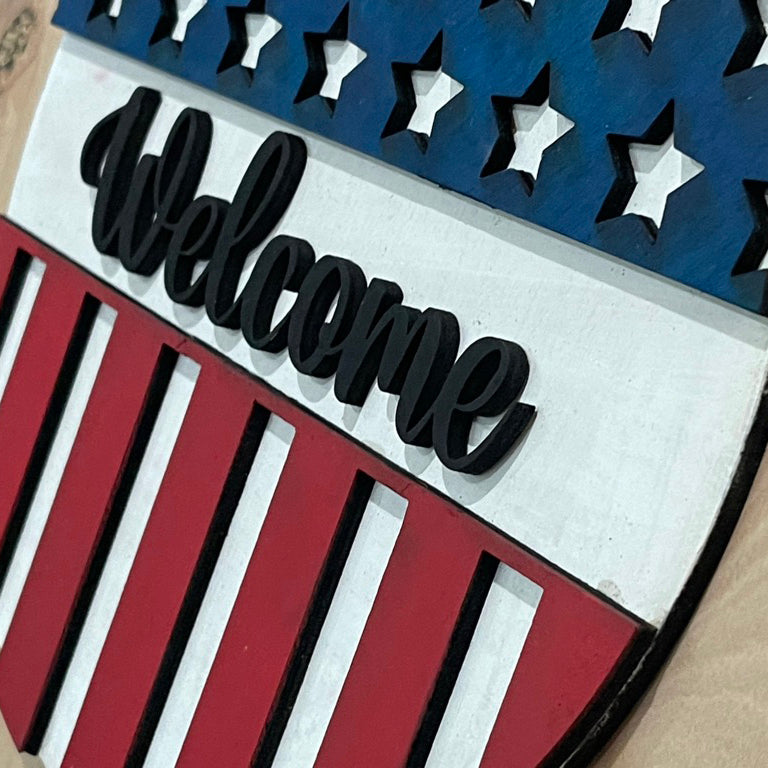 4th of July Door Sign