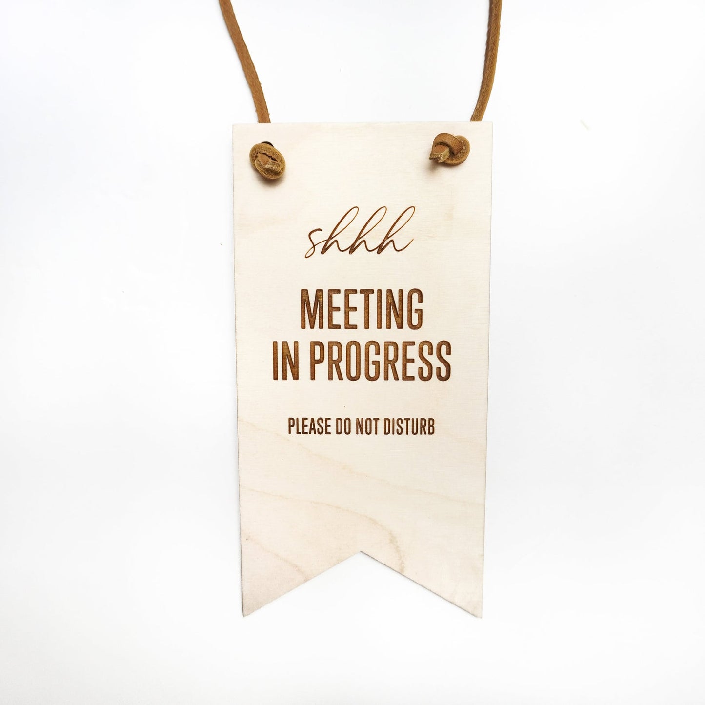 Meeting in Progress Do Not Disturb Sign