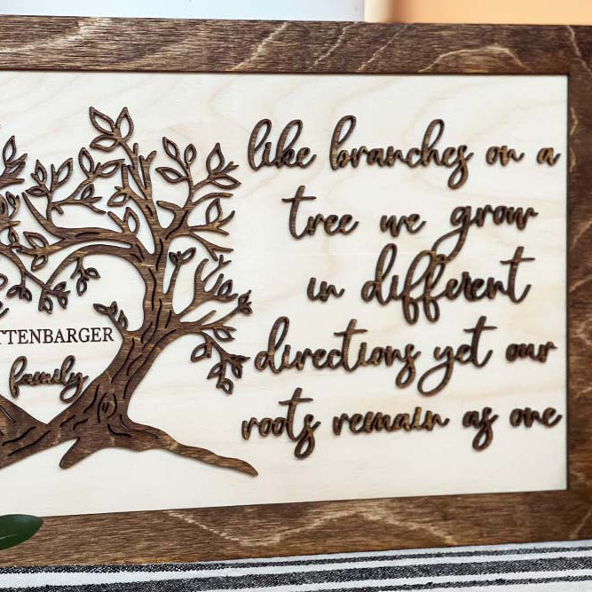 Like Branches On A Tree Family Sign