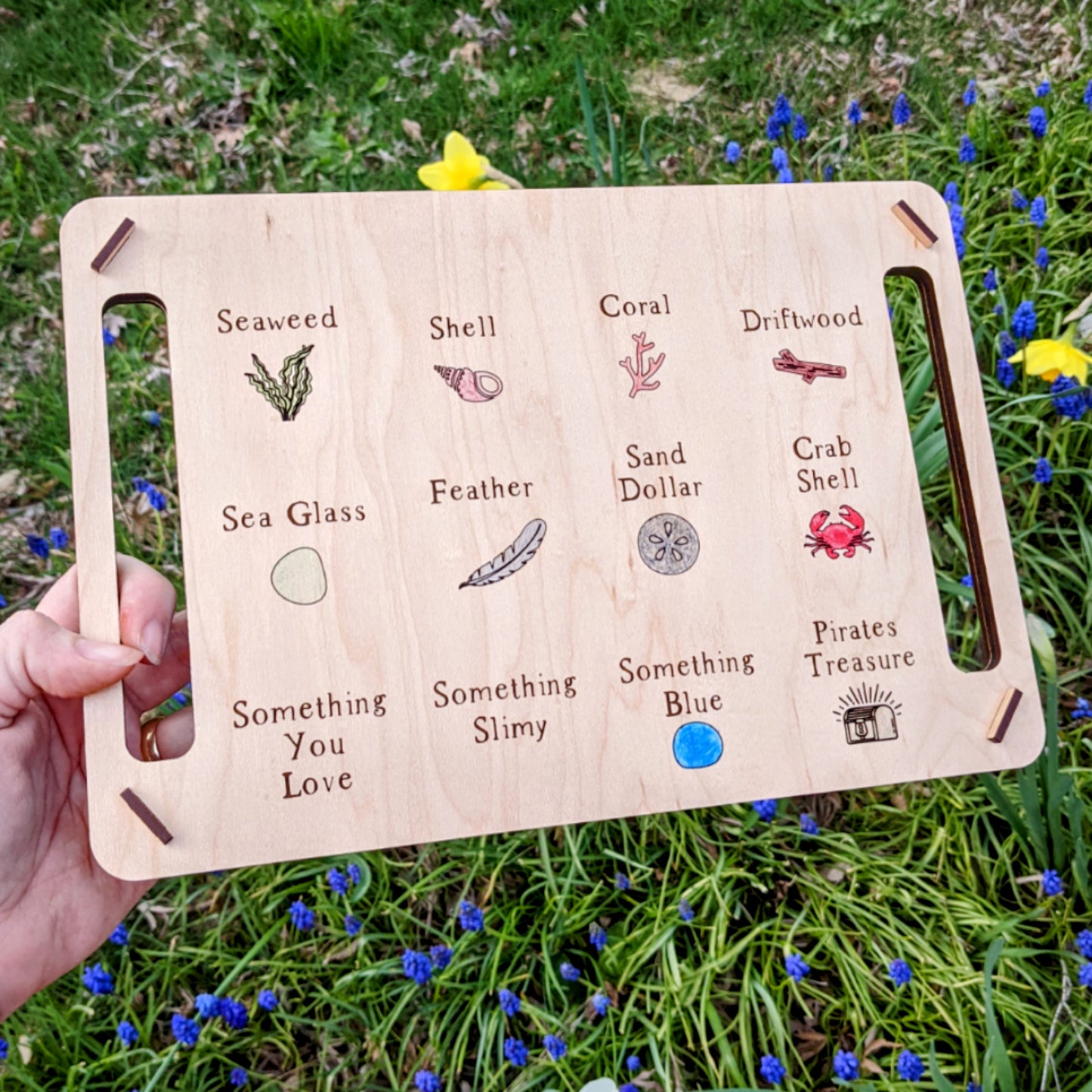 2 In 1 Beach/Forest Scavenger Hunting Tray