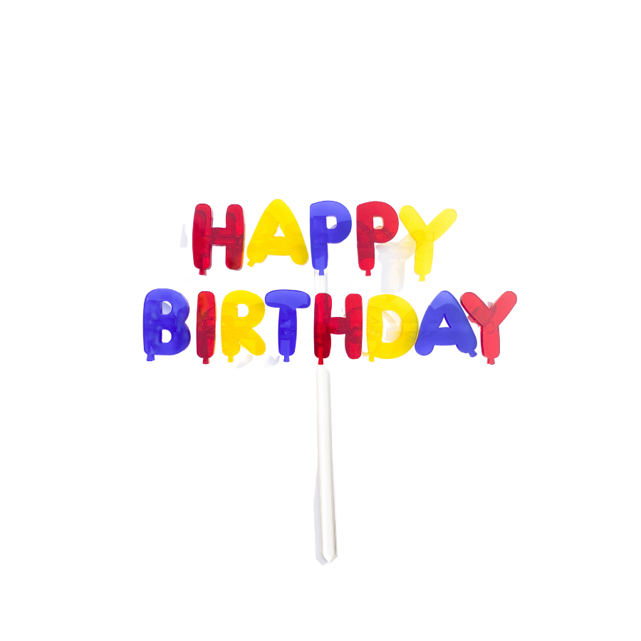 Happy Birthday Balloon Cake Topper