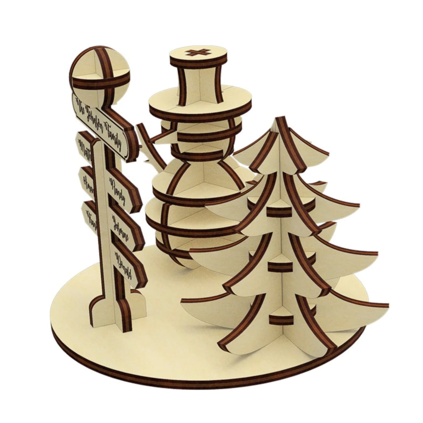 North Pole Family Sign