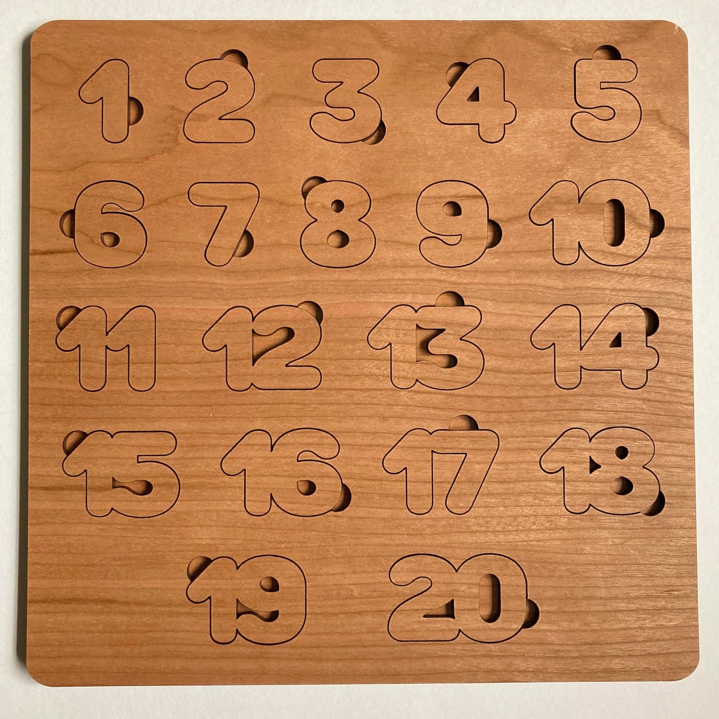 Wooden Numbers Puzzle
