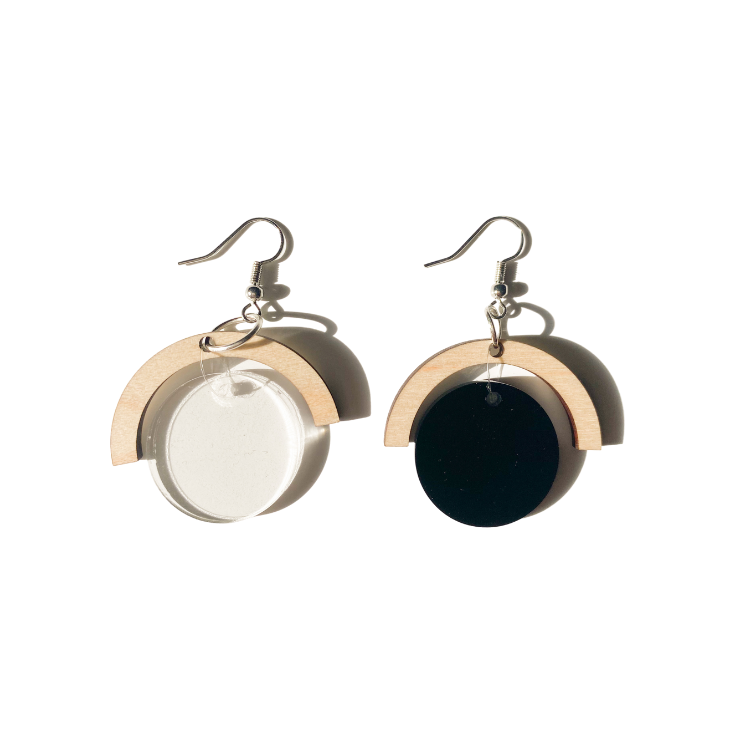 Suspended Circle Earrings