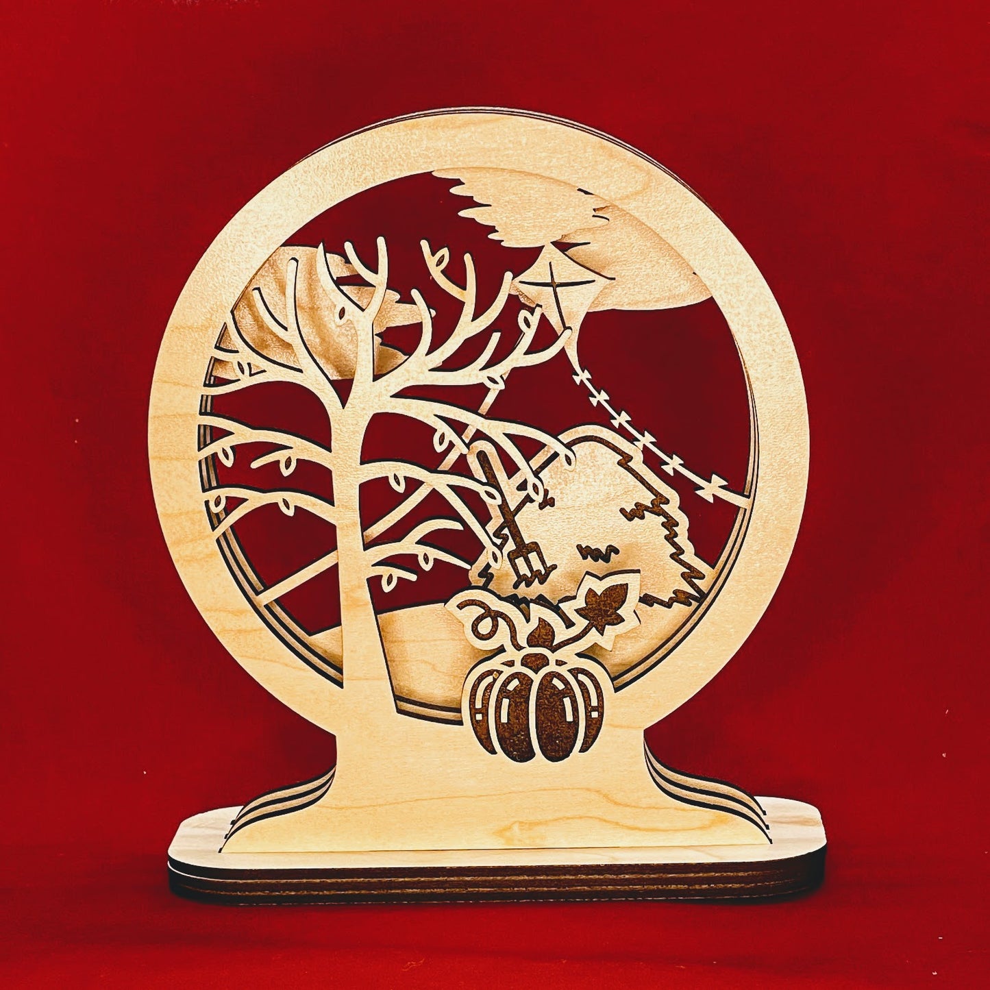 Autumn Days Layered Window Picture