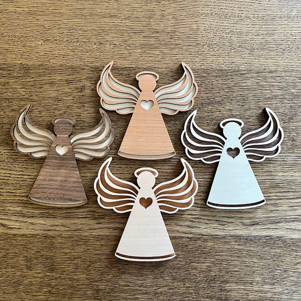 Angel Wall Decoration (Set of 2) – Glowforge Shop