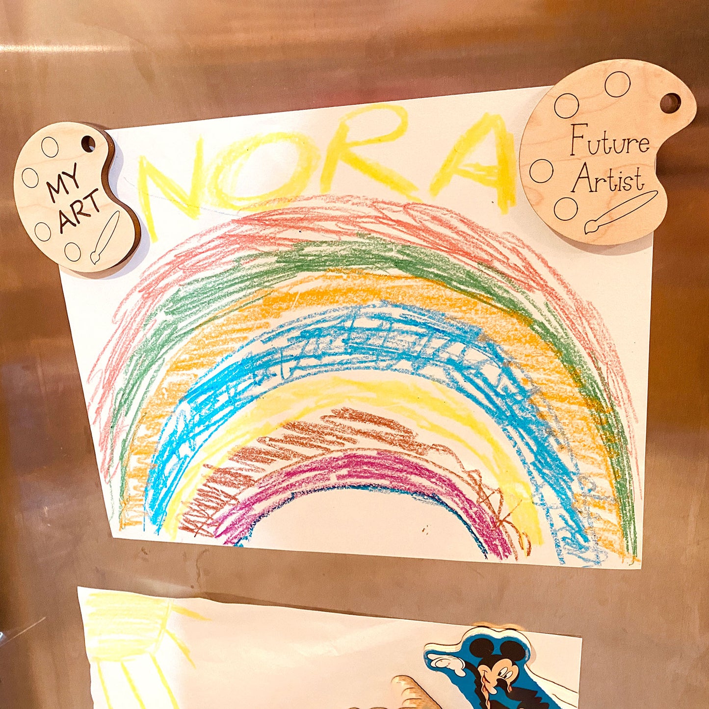 Art Paint Palette Kids Handmade Artist Refrigerator Magnet (Set of 5)