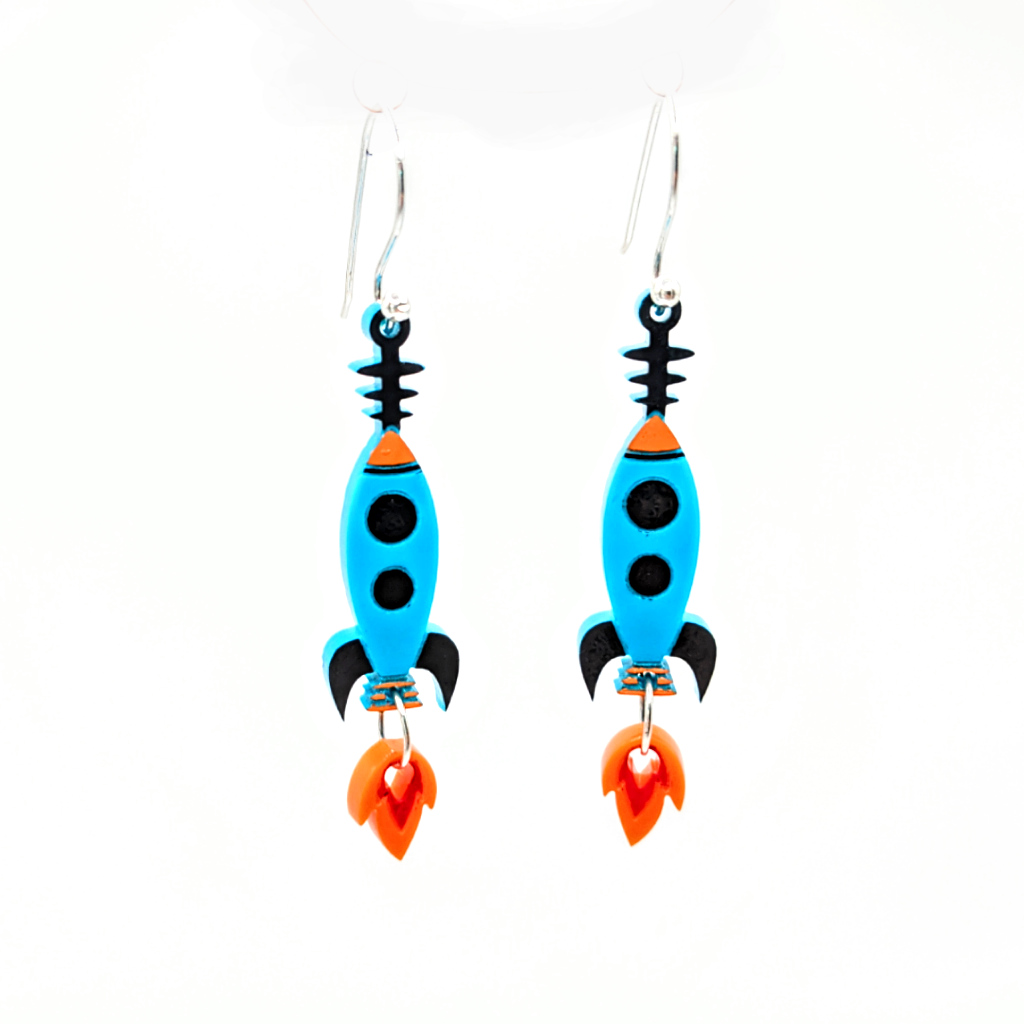 Atomic Rocket Earrings