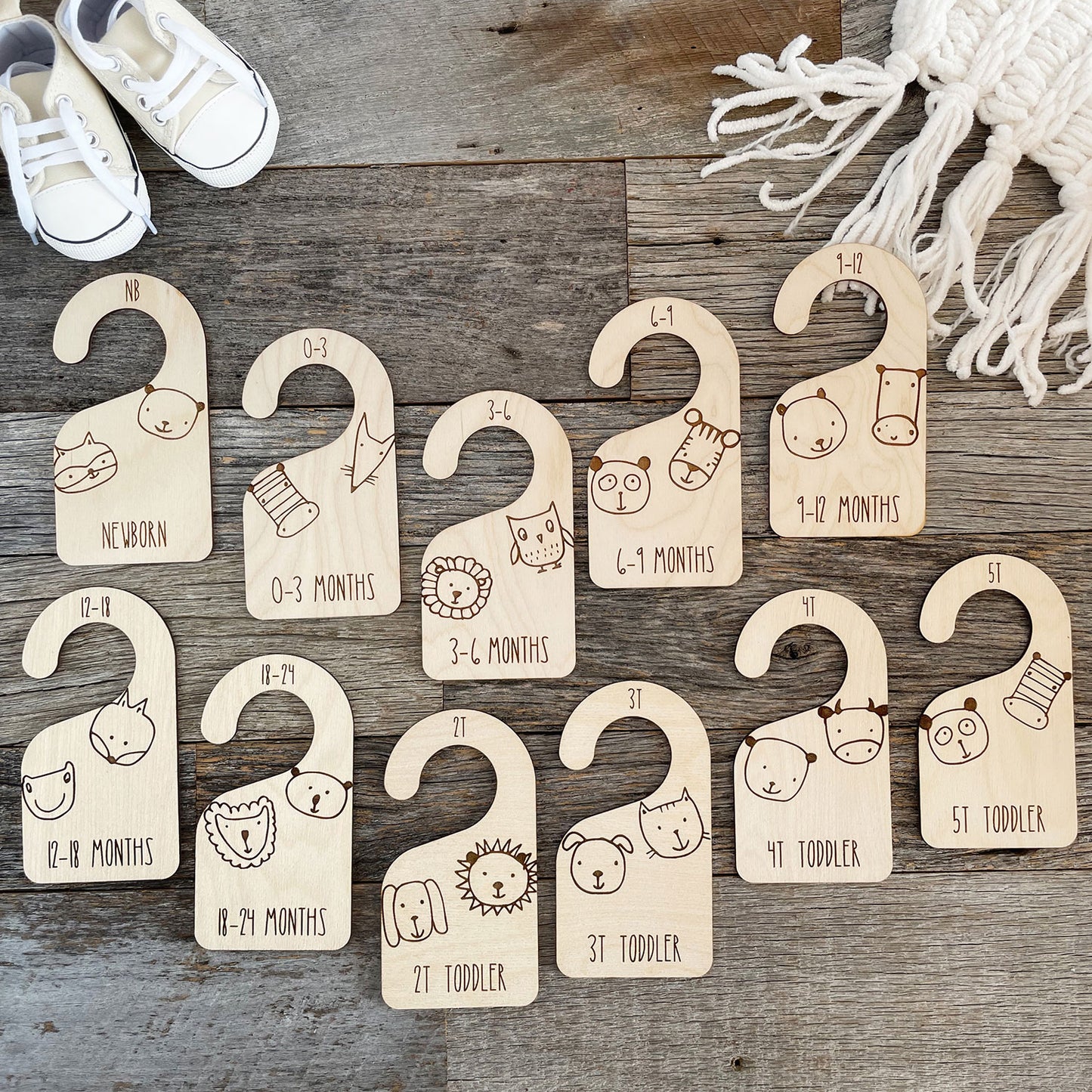 Baby Nursery Clothes Dividers (Birth to 5T)