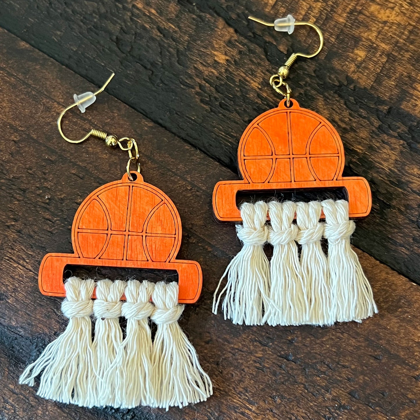 Basketball Tassel Earrings