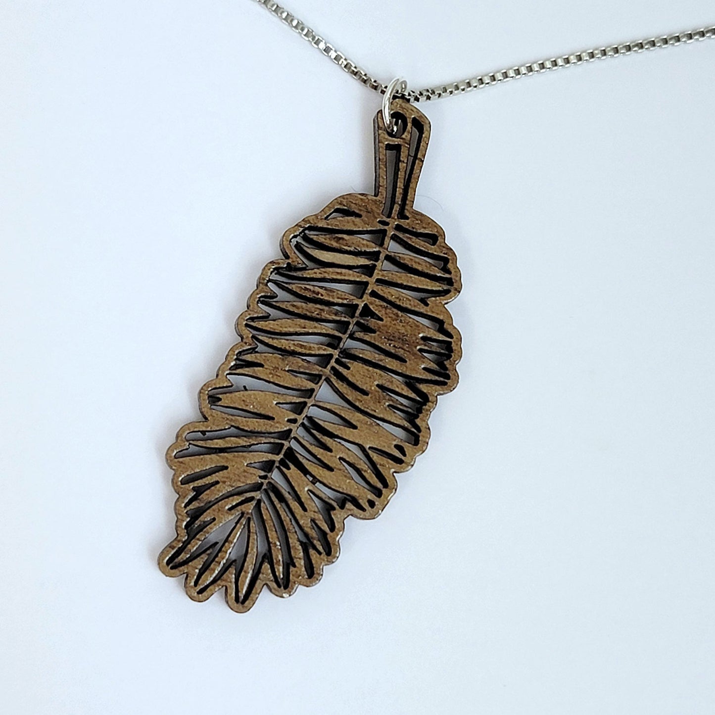 Boho Palm Leaf Earrings And Pendant Set