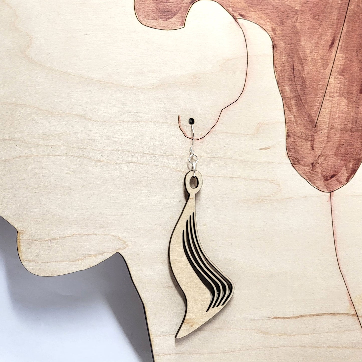 Bold Modern Funky Earrings And Pendant Set