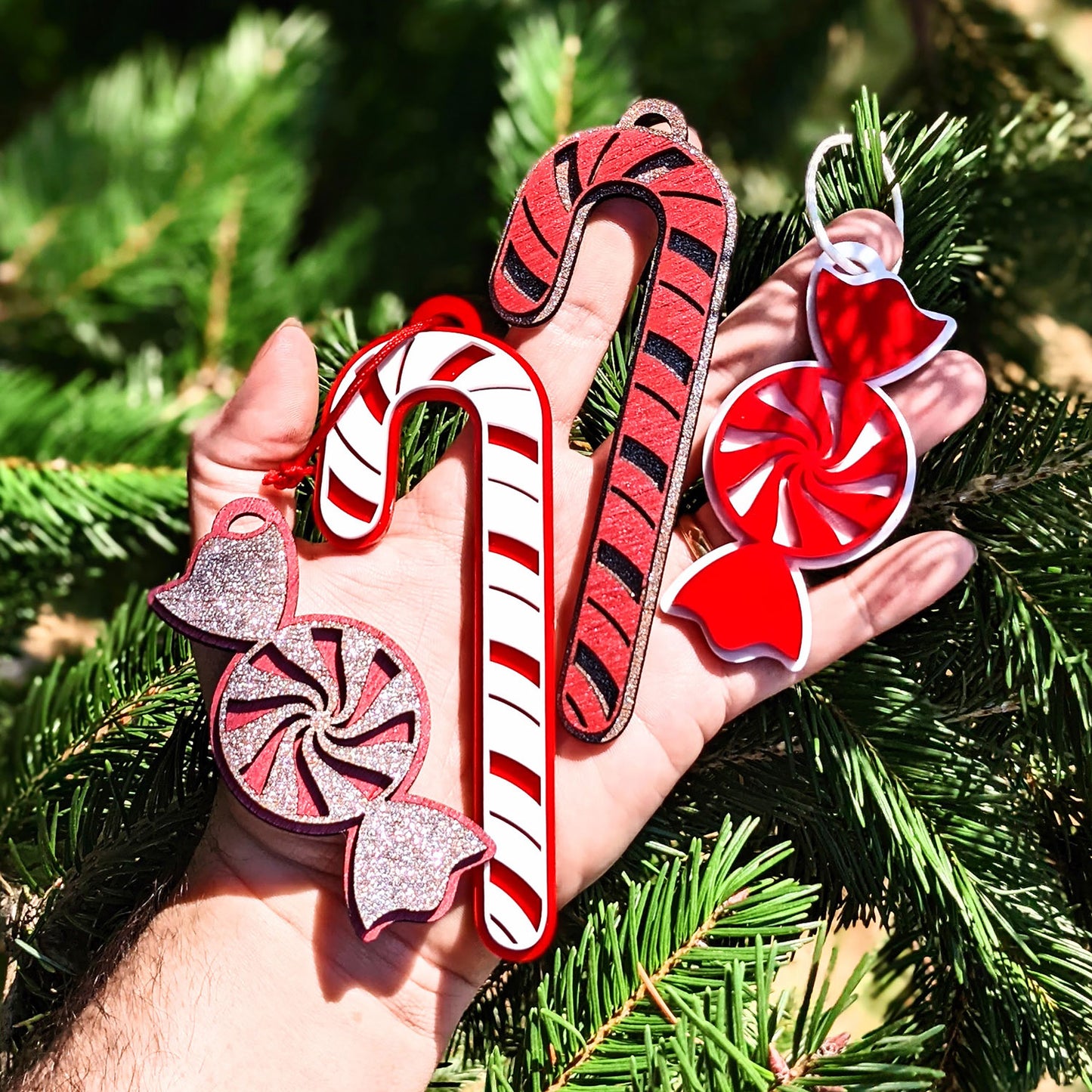 Candy Candy Cane Ornaments