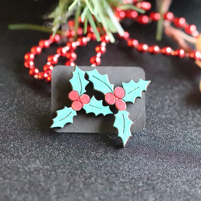 Mistletoe Stud Earrings