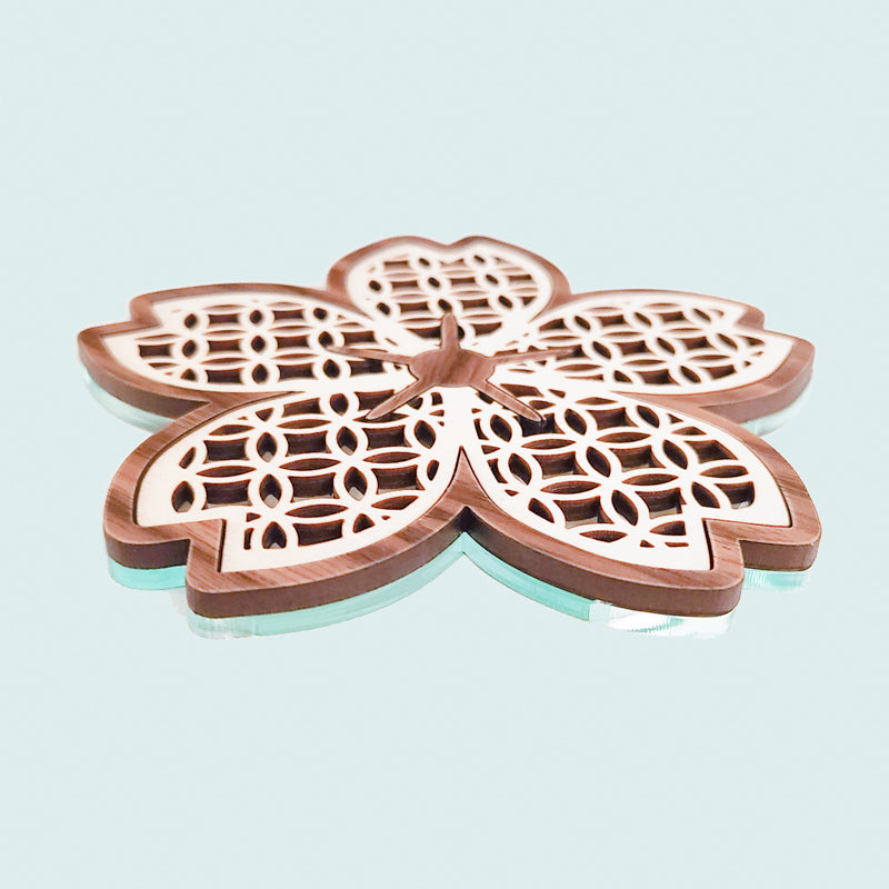 Sakura Cherry Blossom Petal Coasters (set of 4)