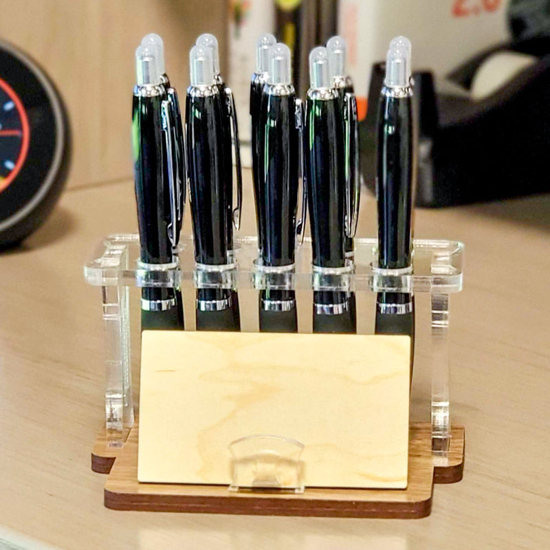 Desktop Upright Pen & Card Holder