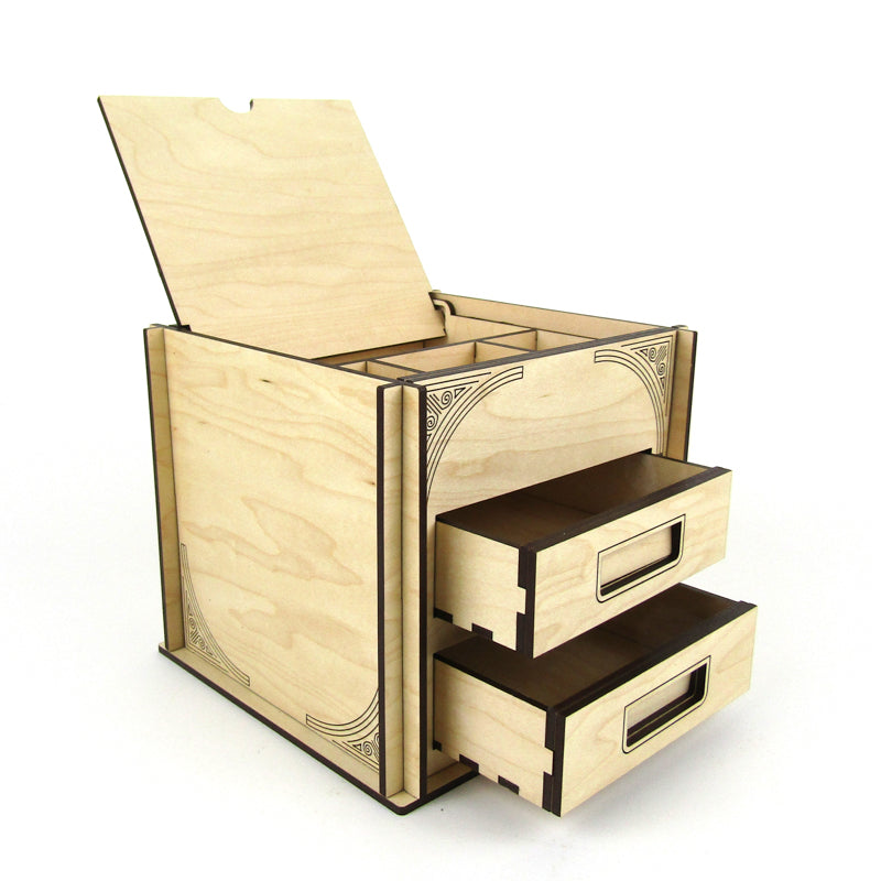 Keepsake Jewelry Box with Slide-out Drawers (Large)